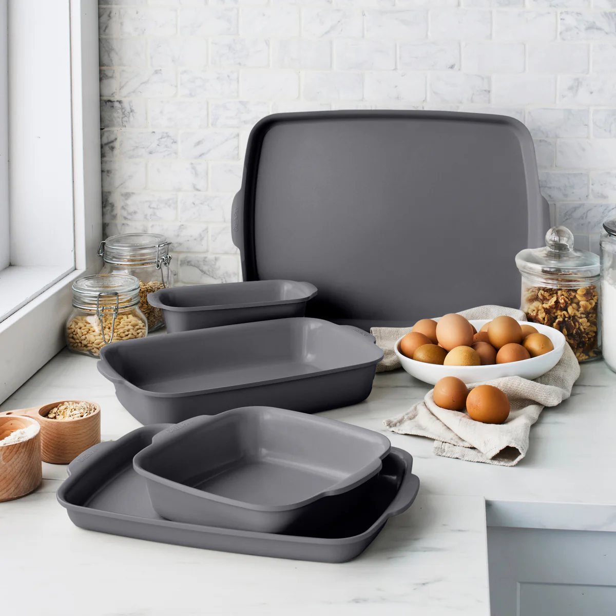 Premiere Ovenware Ceramic Nonstick 5-Piece Set - Image 2