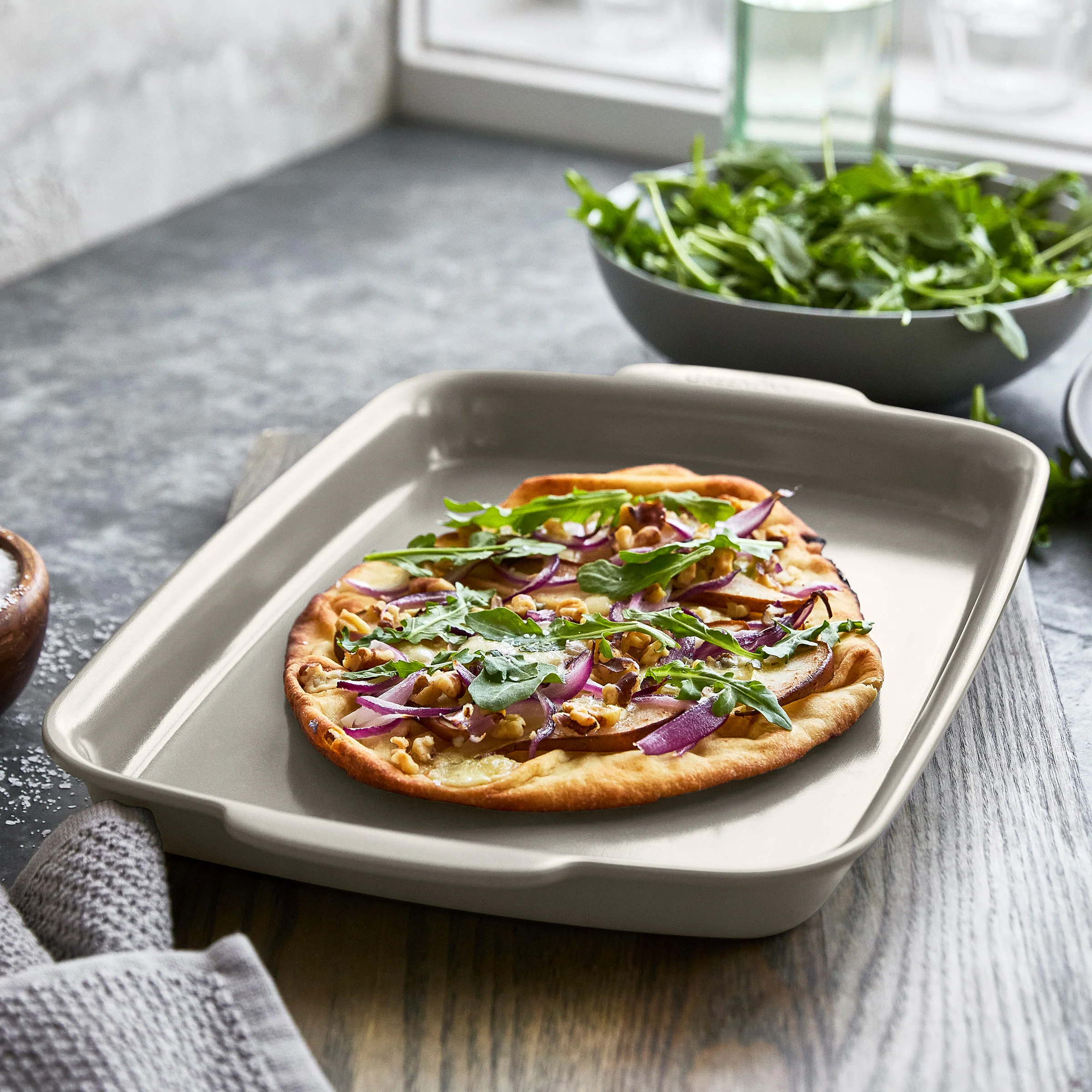 Premiere Ovenware Ceramic Nonstick 4-Piece Set | Taupe - Image 5