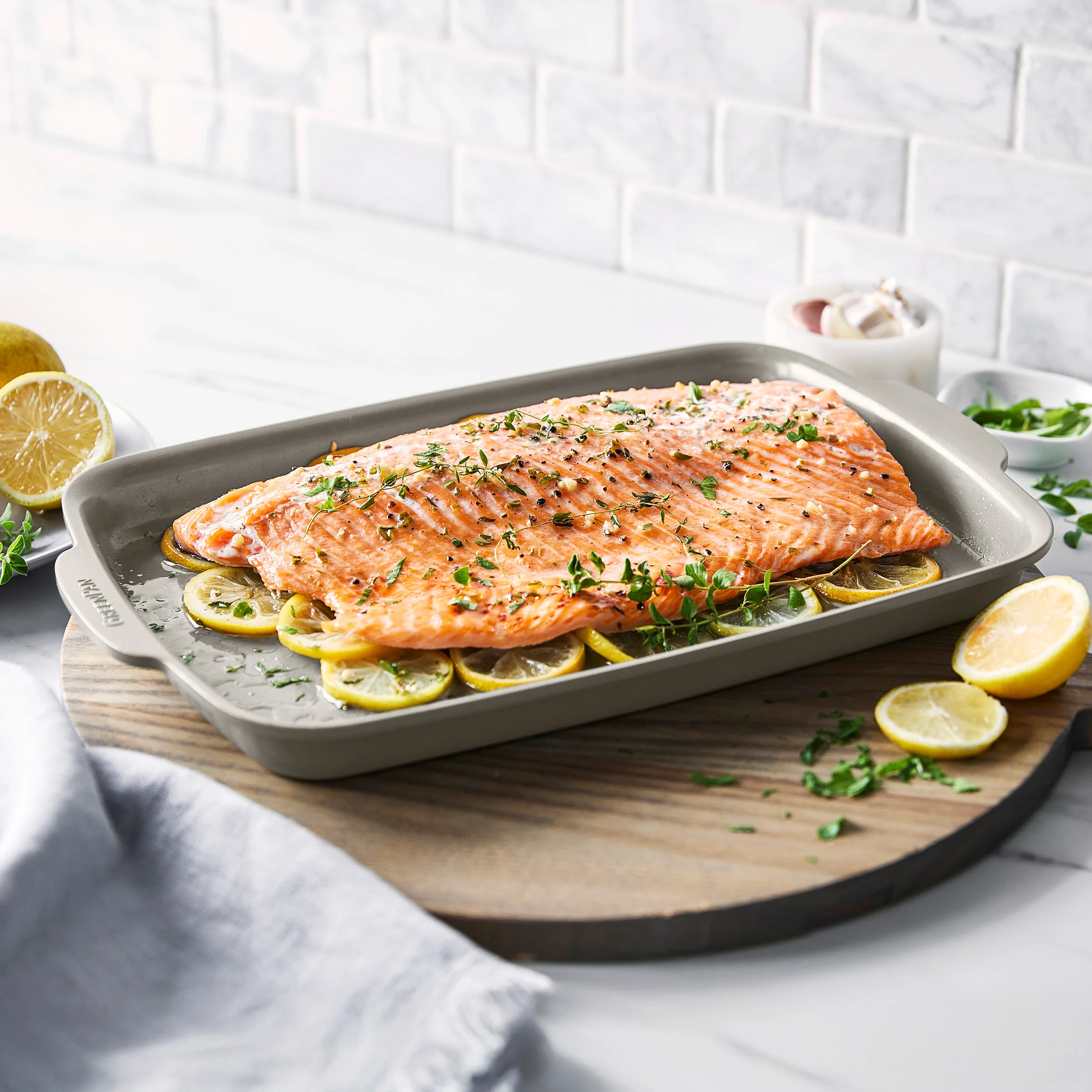 Premiere Ovenware Ceramic Nonstick 4-Piece Set | Taupe - Image 6