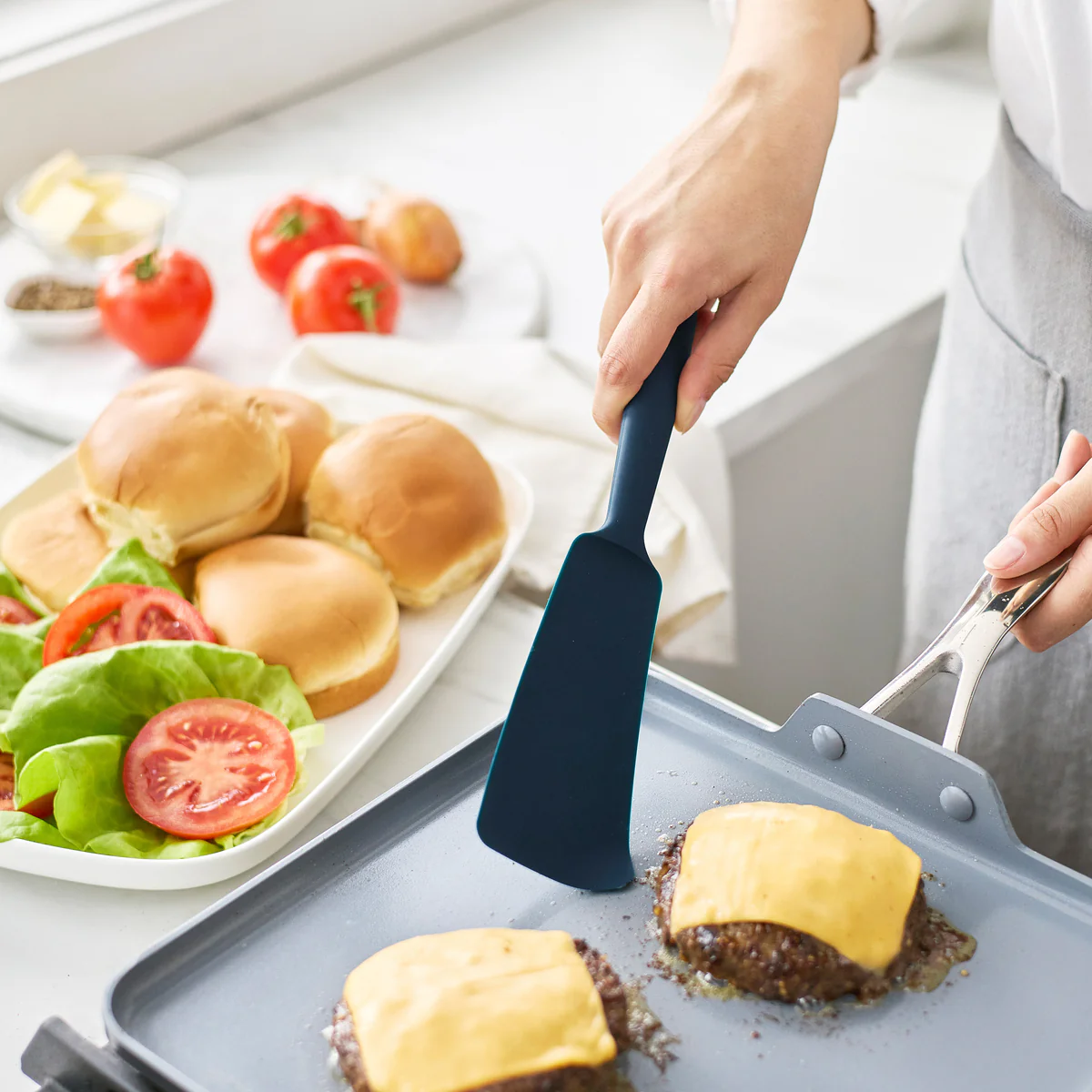 Premiere Silicone Burger Turner | Oxford Blue - Image 3