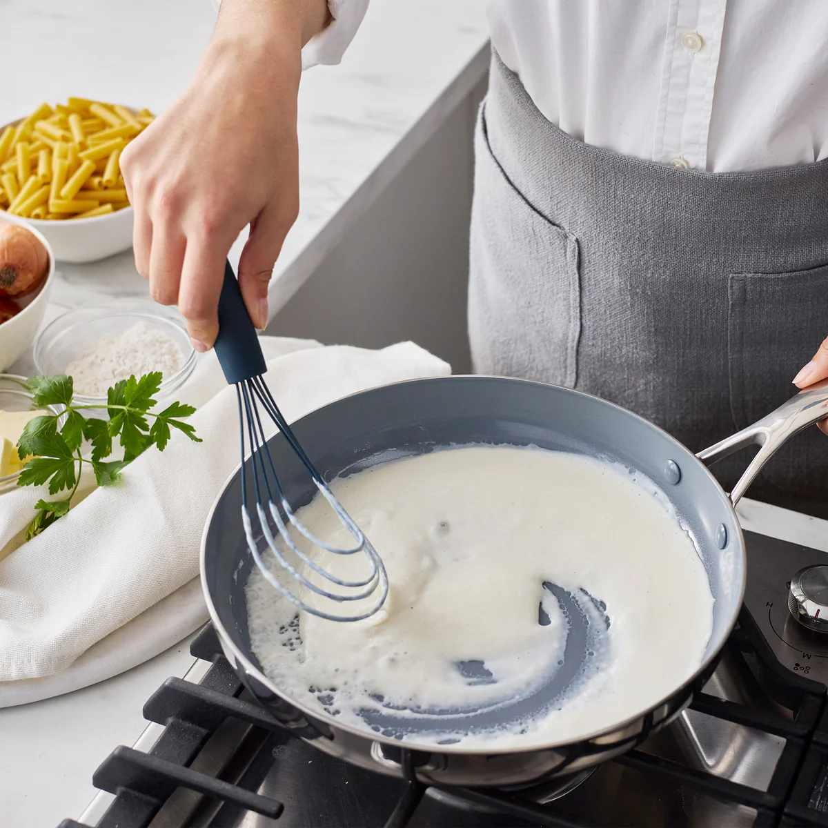 Premiere Silicone Flat Whisk | Oxford Blue - Image 3