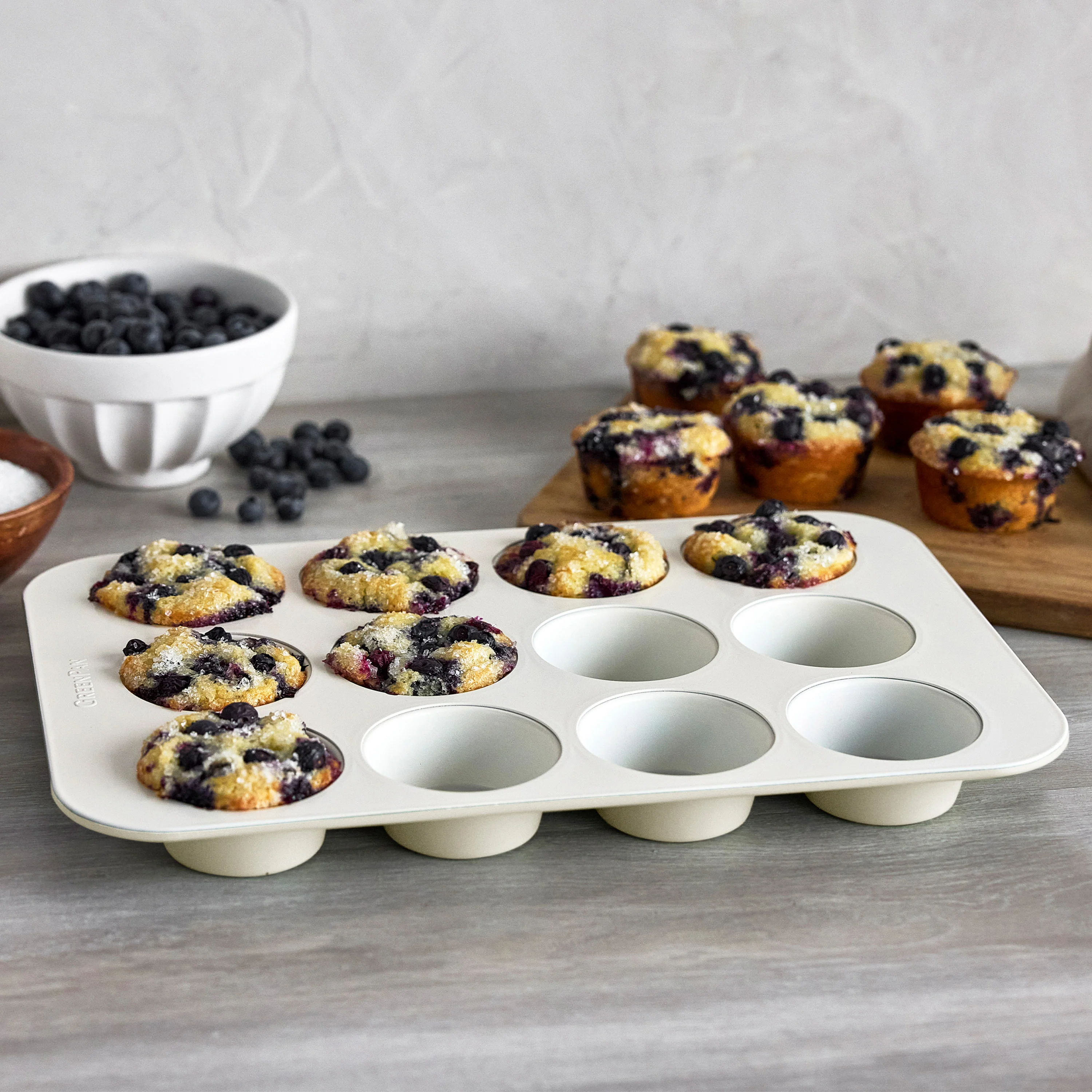 Reserve Bakeware 12-Cup Muffin Pan | Cream - Image 4