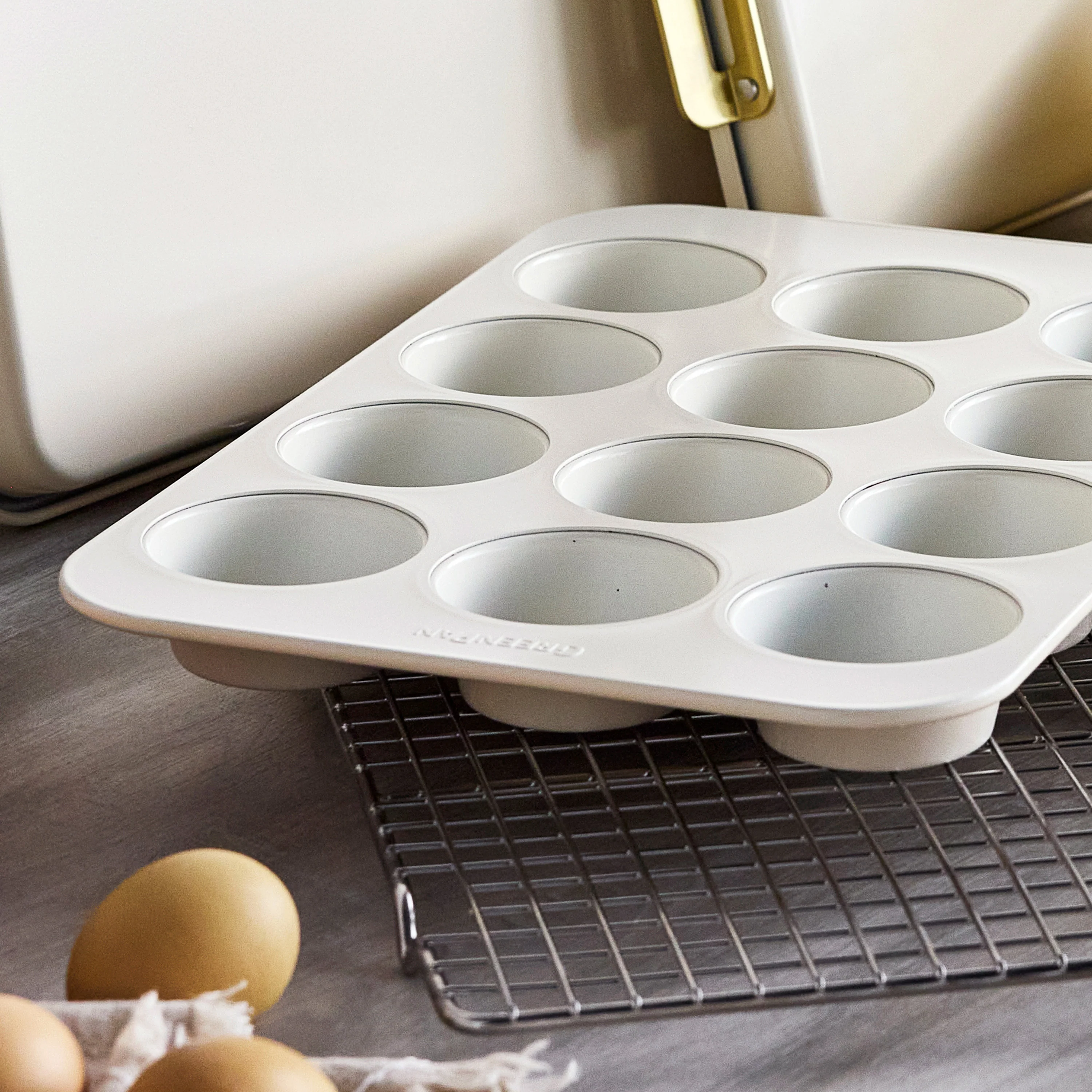Reserve Bakeware 12-Cup Muffin Pan | Cream - Image 5