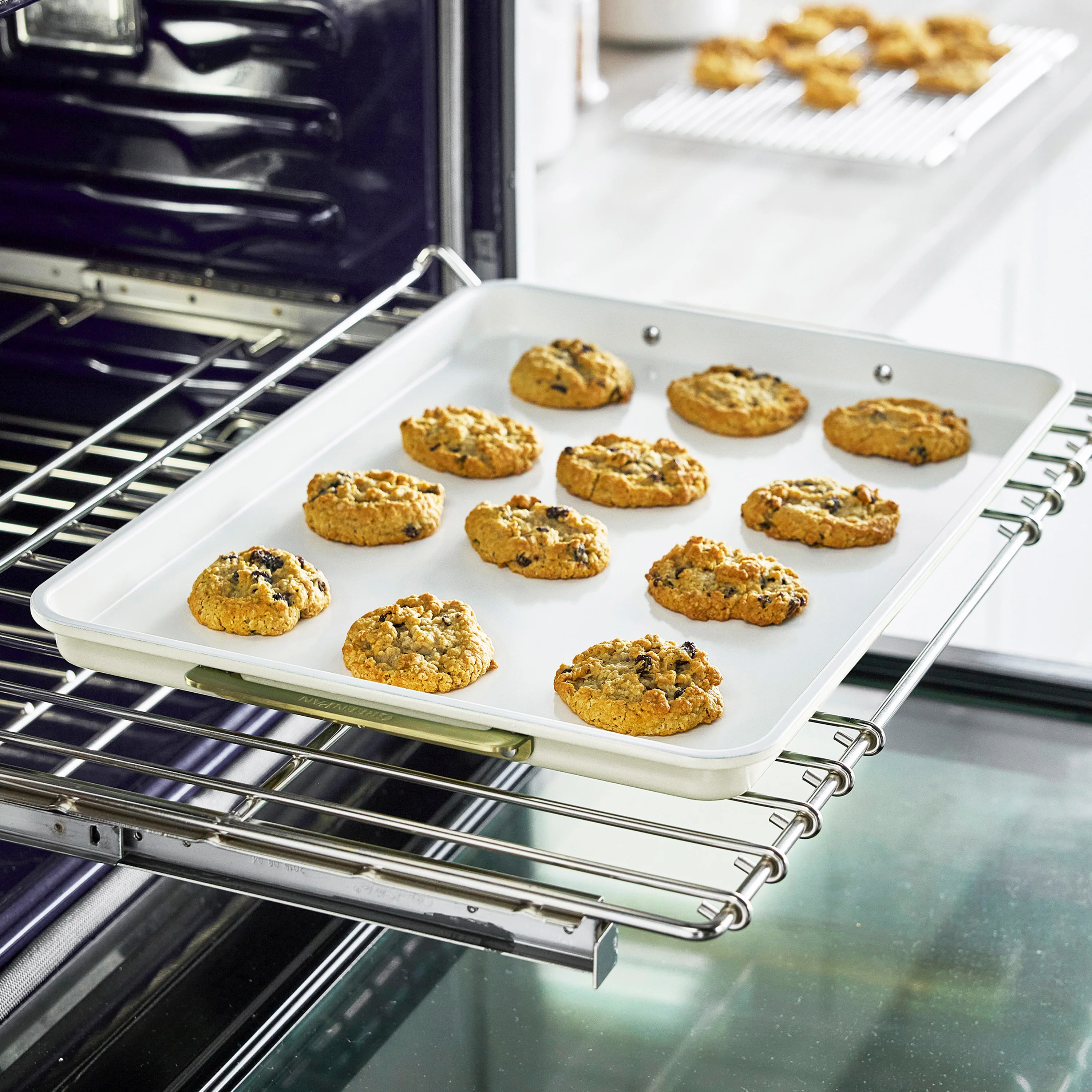 Reserve Bakeware 13" x 18" Half Sheet Pan with Cooling Rack | Cream - Image 6