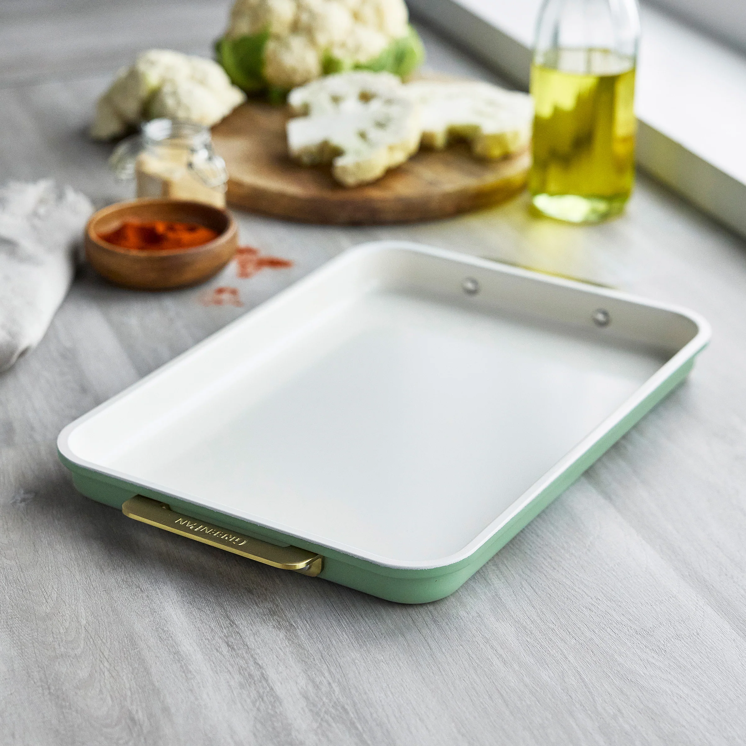Reserve Bakeware 13" x 9" Quarter Sheet Pan | Sage - Image 2