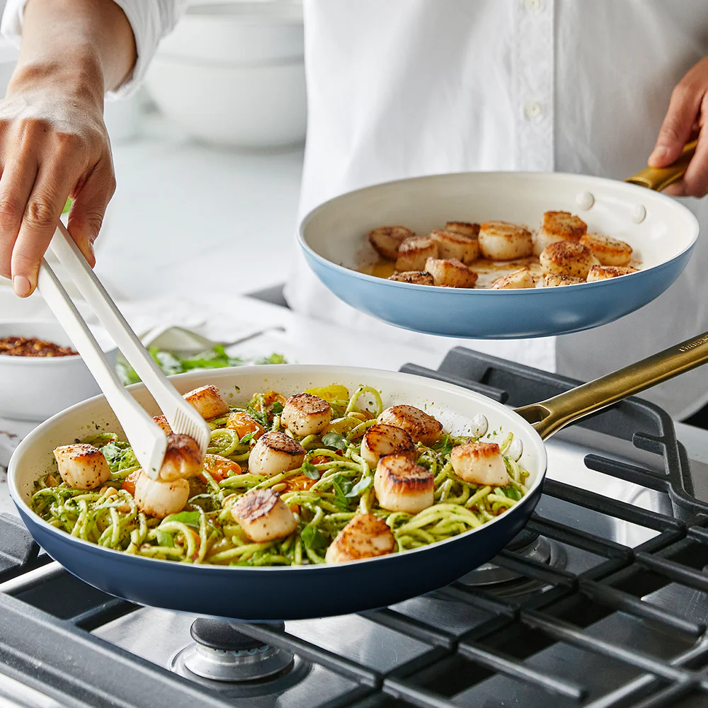 Reserve Ceramic Nonstick 8", 10" and 12" Frypan Set | Multicolor - Image 5