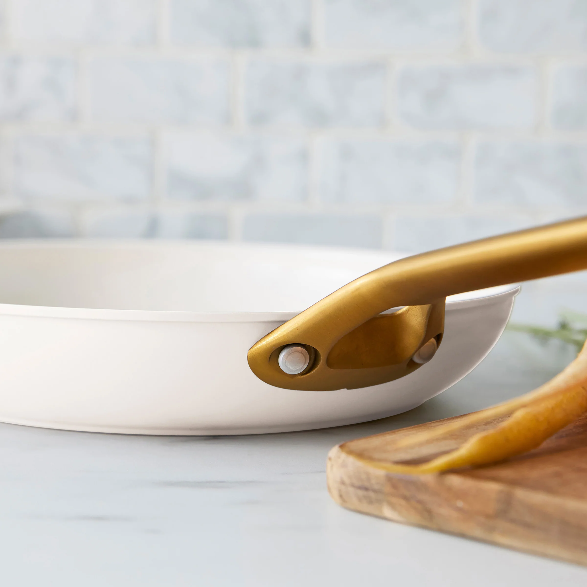 Reserve Pro Ceramic Nonstick 10" and 12" Frypan Set | Cream - Image 10