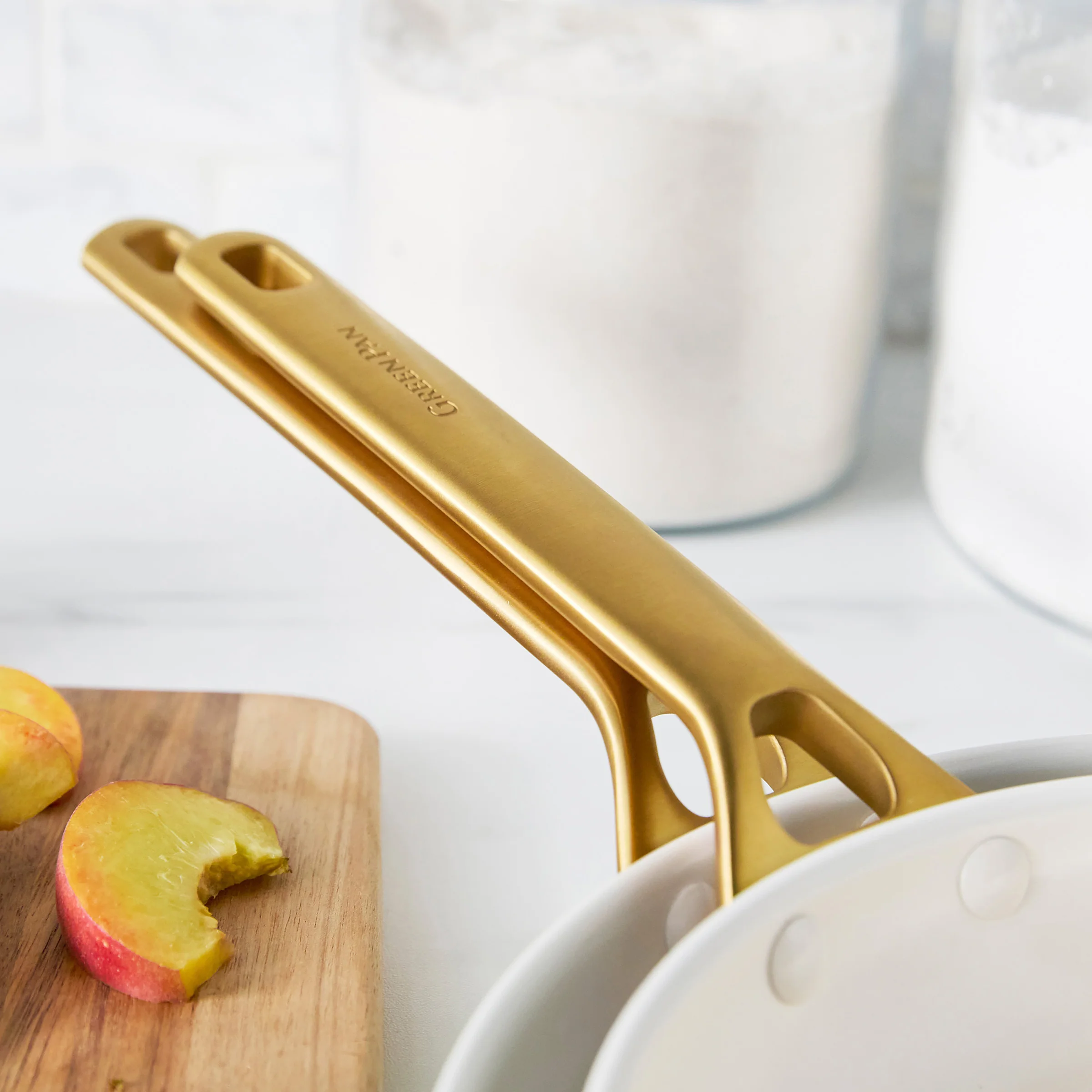 Reserve Pro Ceramic Nonstick 10" and 12" Frypan Set | Cream - Image 8