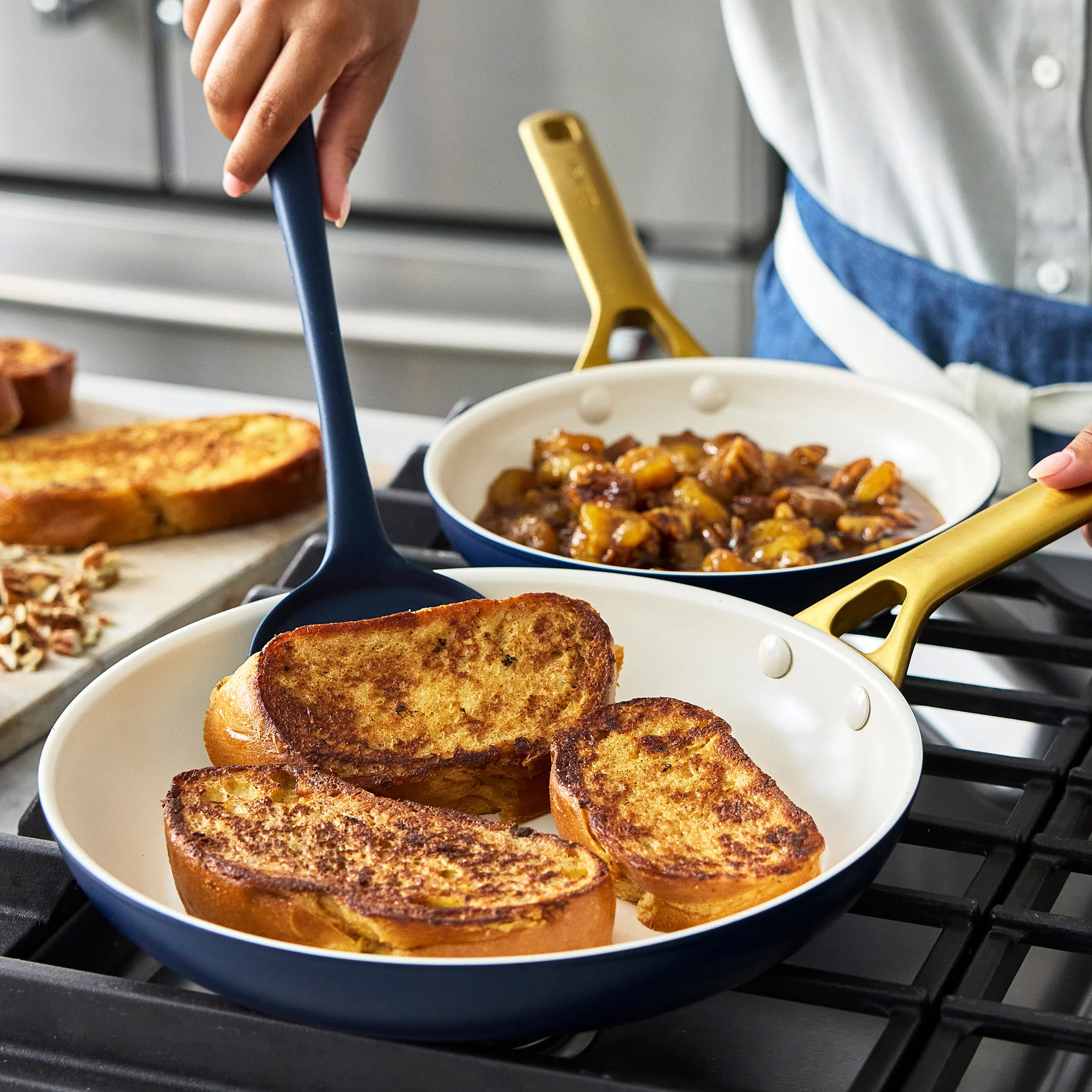 Reserve Pro Ceramic Nonstick 10" and 12" Frypan Set | Twilight - Image 4