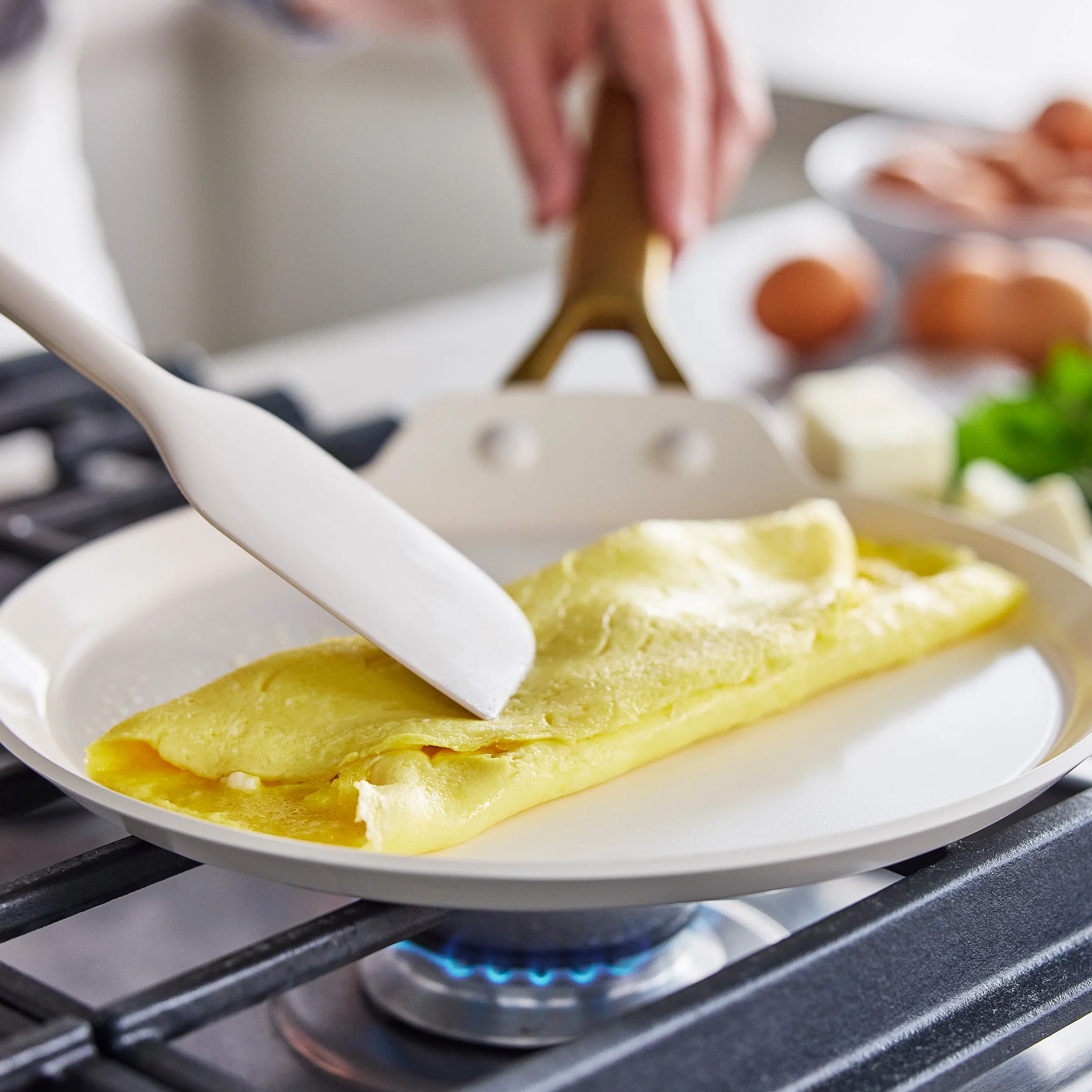 Reserve Pro Ceramic Nonstick 10" Crepe Pan | Cream - Image 8