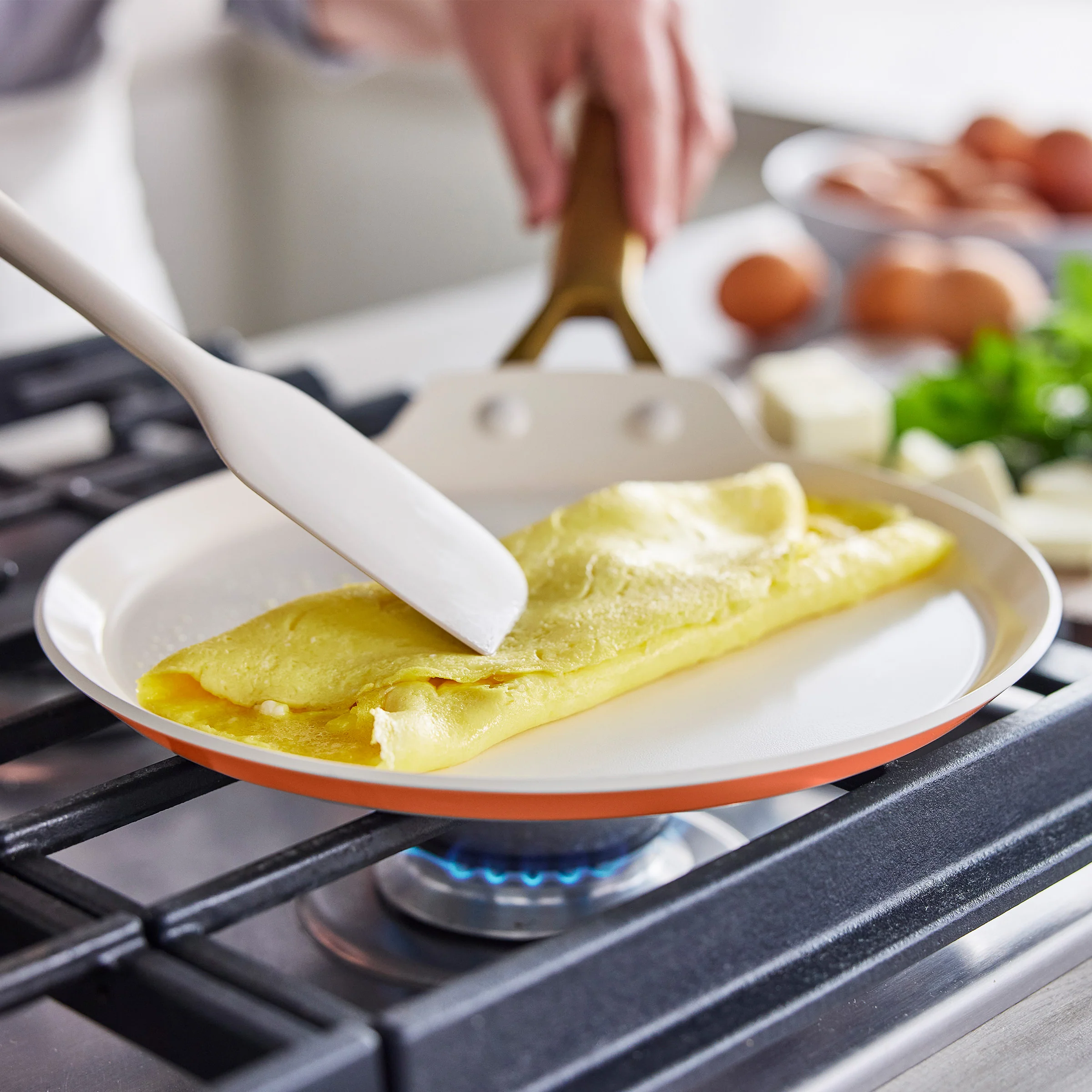 Reserve Pro Ceramic Nonstick 10" Crepe Pan | Harvest - Image 3