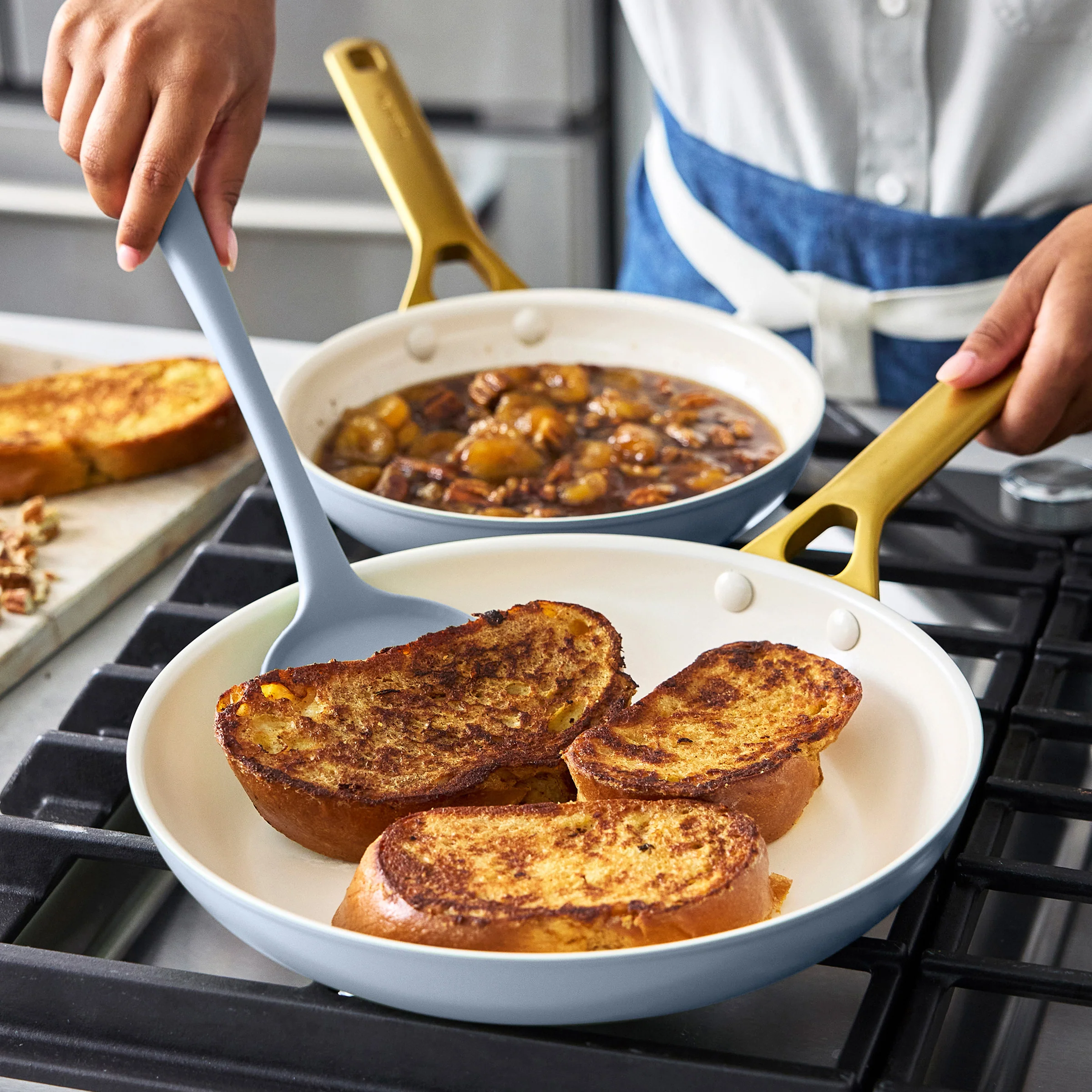 Reserve Pro Ceramic Nonstick 10-Piece Cookware Set | Glacier - Image 5