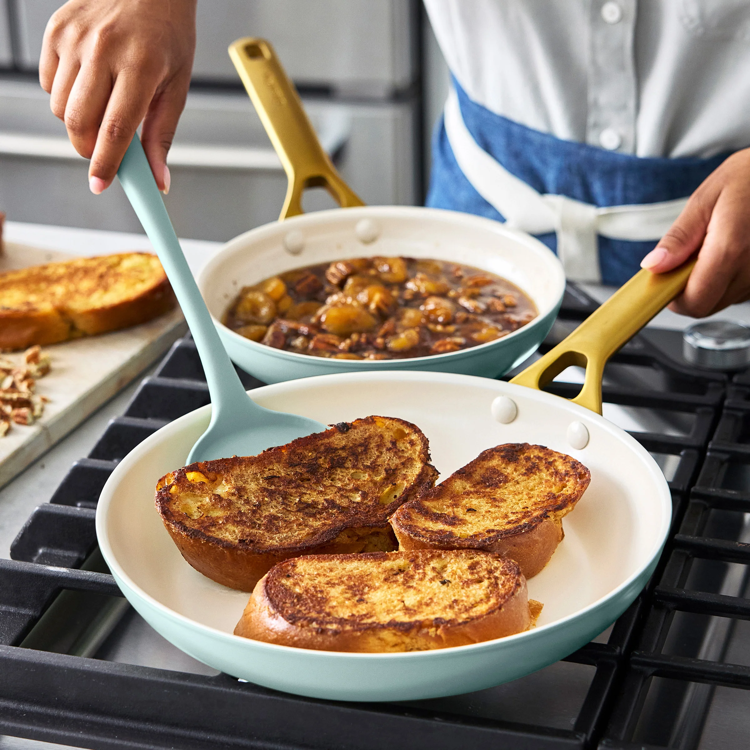 Reserve Pro Ceramic Nonstick 10-Piece Cookware Set | Seaside - Image 5