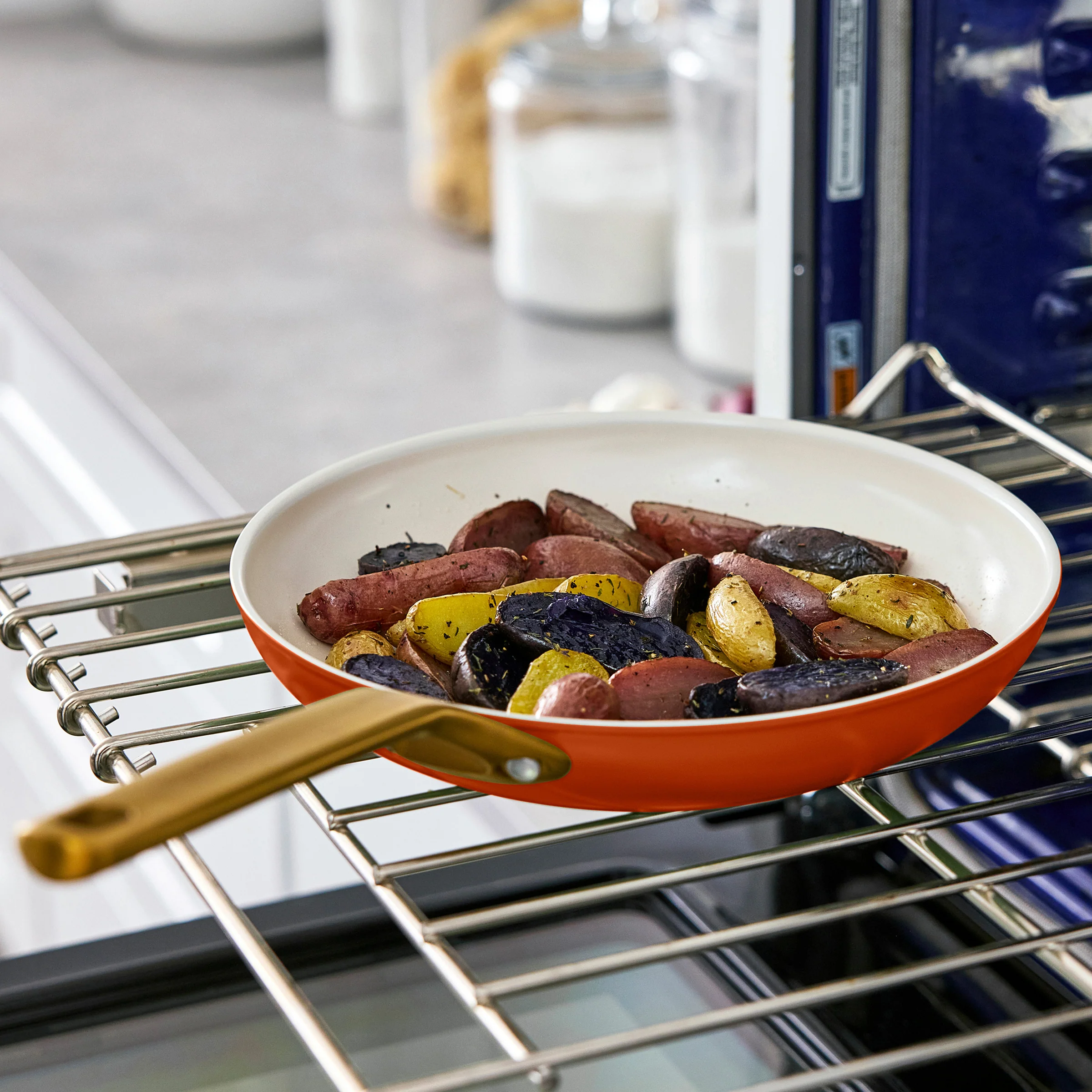 Reserve Pro Ceramic Nonstick 10" and 12" Frypan Set | Harvest - Image 5