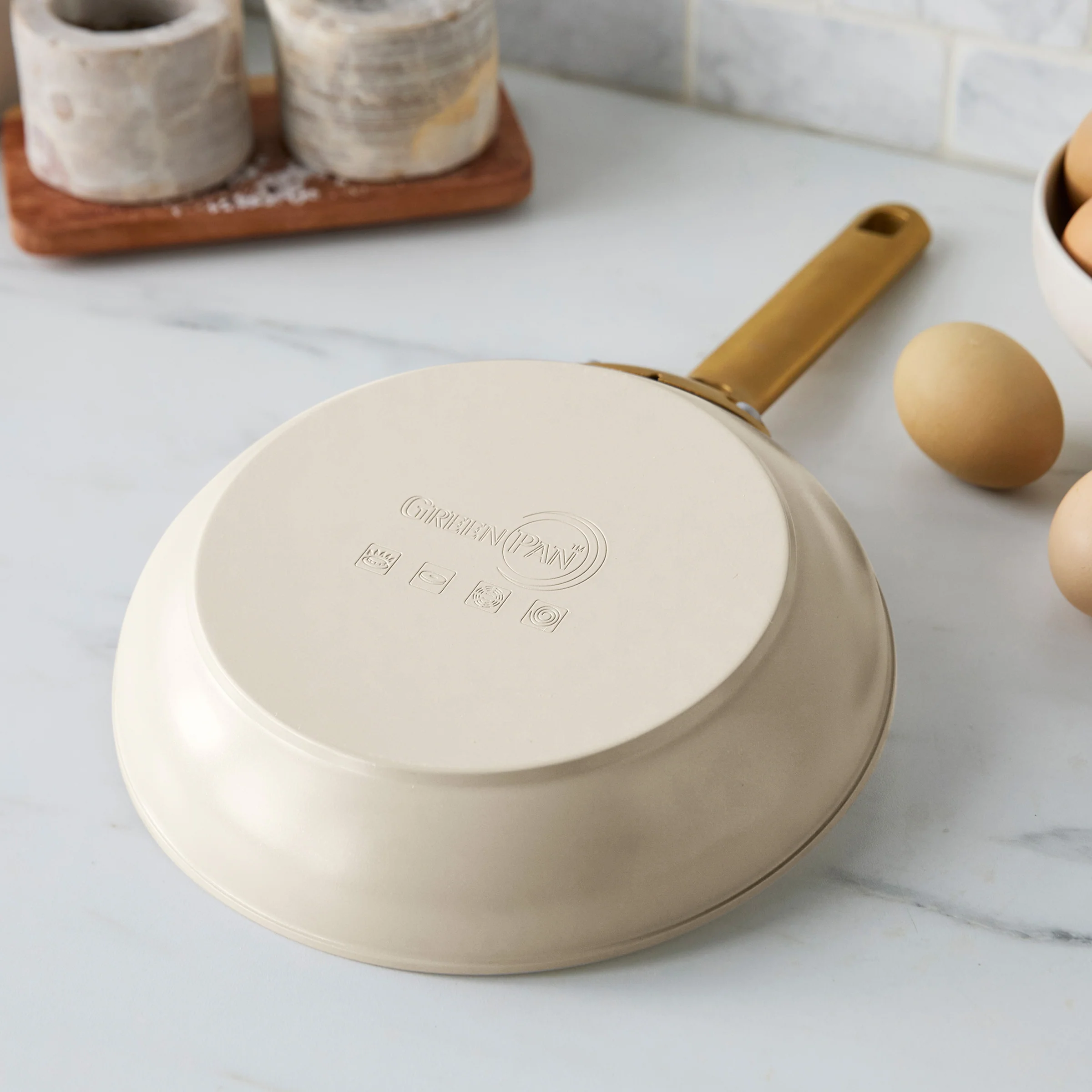 Reserve Pro Ceramic Nonstick 10" and 12" Frypan Set | Macadamia - Image 8
