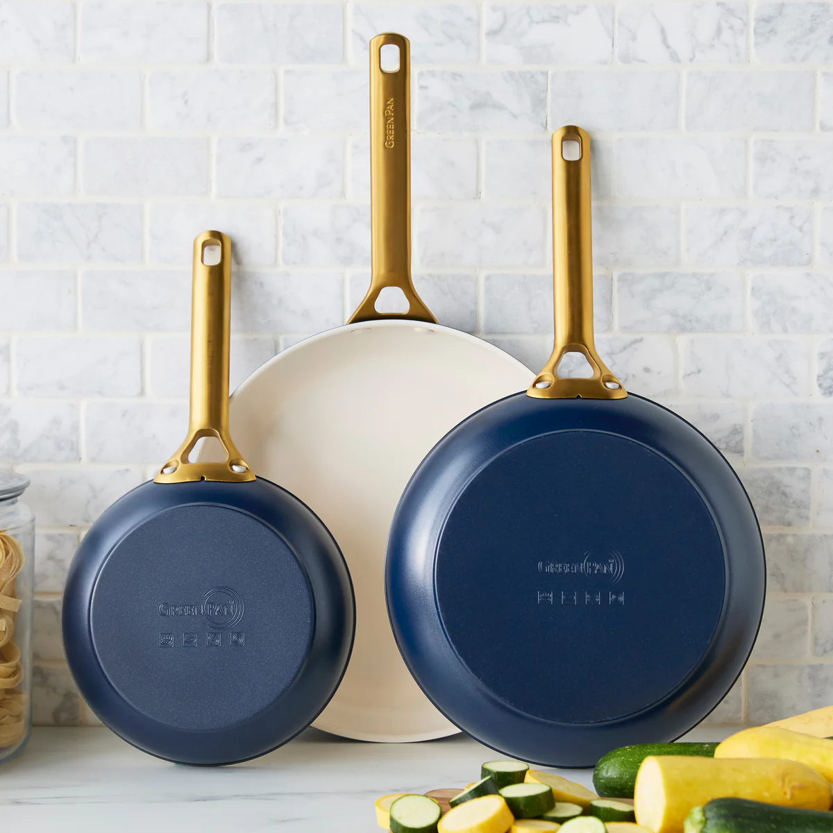 Reserve Pro Ceramic Nonstick 8", 10" and 12" Frypan Set | Twilight - Image 2