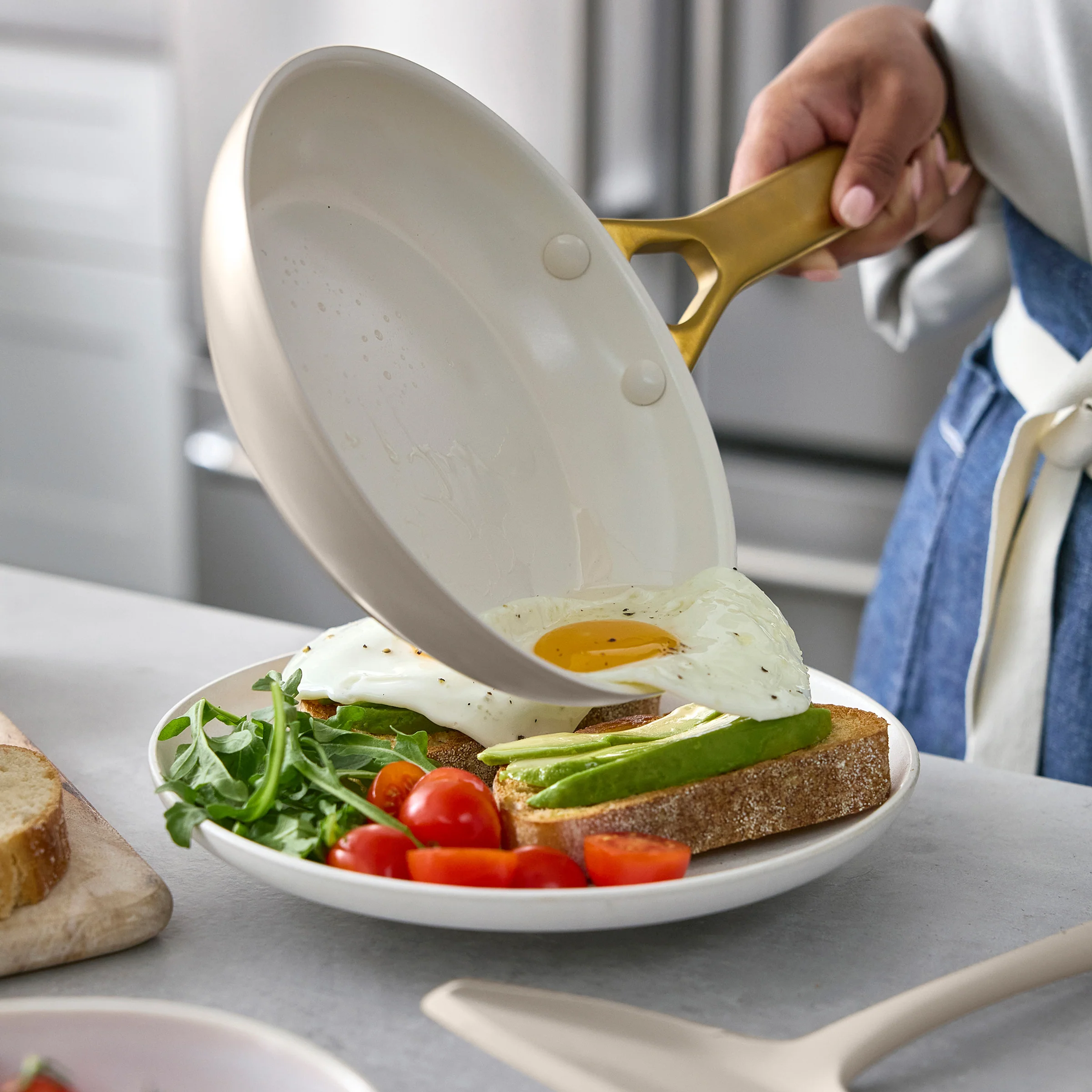 Reserve Pro Ceramic Nonstick 8" Frypan | Macadamia - Image 3