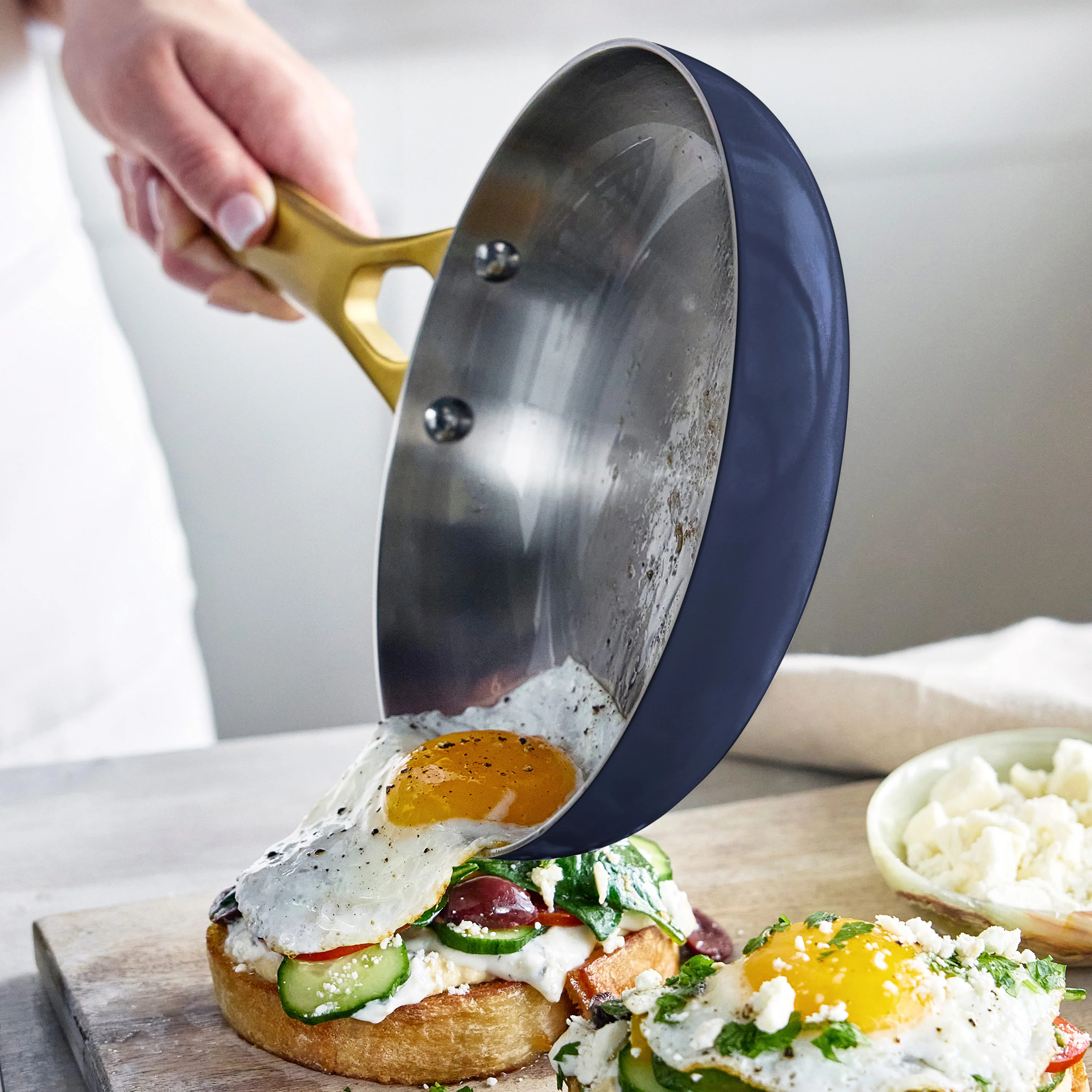 Reserve Pro Uncoated Stainless Steel 8" Frypan | Twilight - Image 3