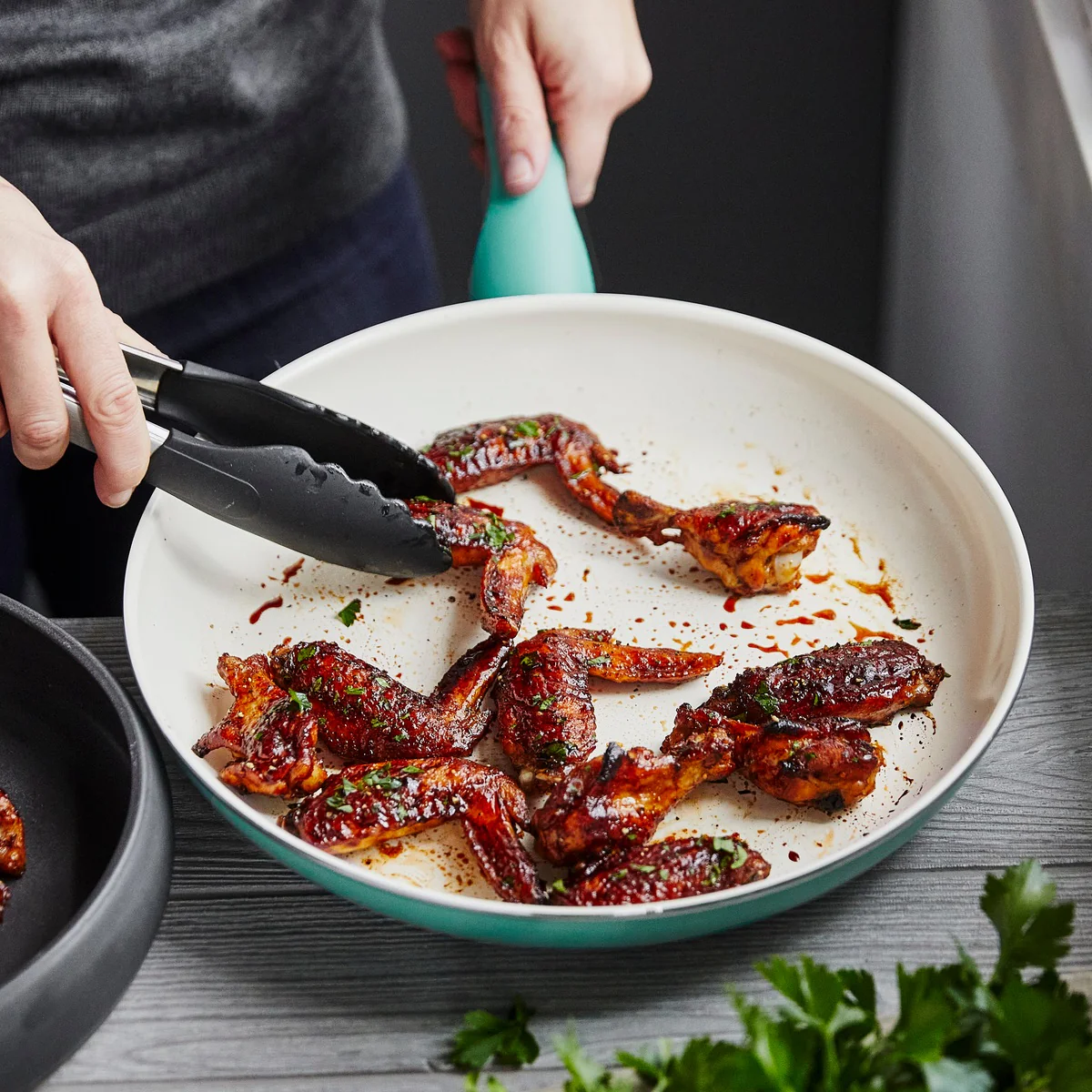 Rio Ceramic Nonstick 12" Frypan | Turquoise - Image 6