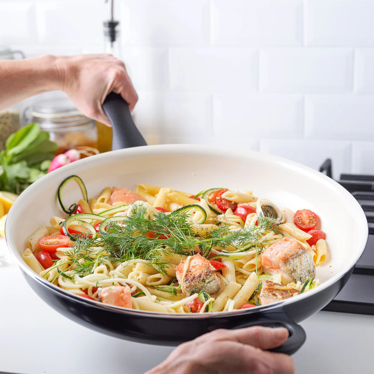Rio Ceramic Nonstick 13.5" Frypan | Black - Image 3