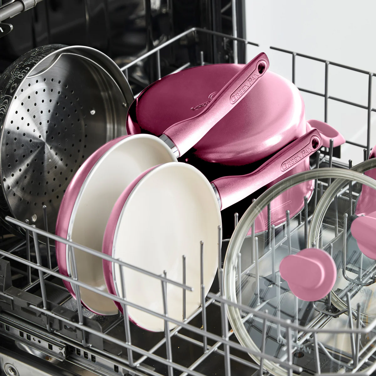 Rio Ceramic Nonstick 8" Frypan with Spatula | Pink - Image 6