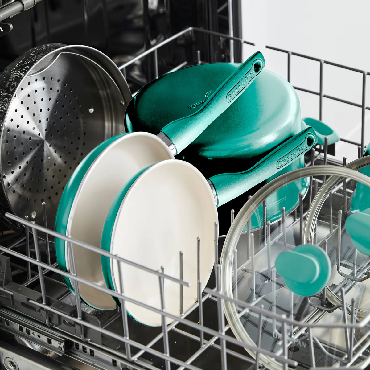 Rio Ceramic Nonstick 8" Frypan with Spatula | Turquoise - Image 6