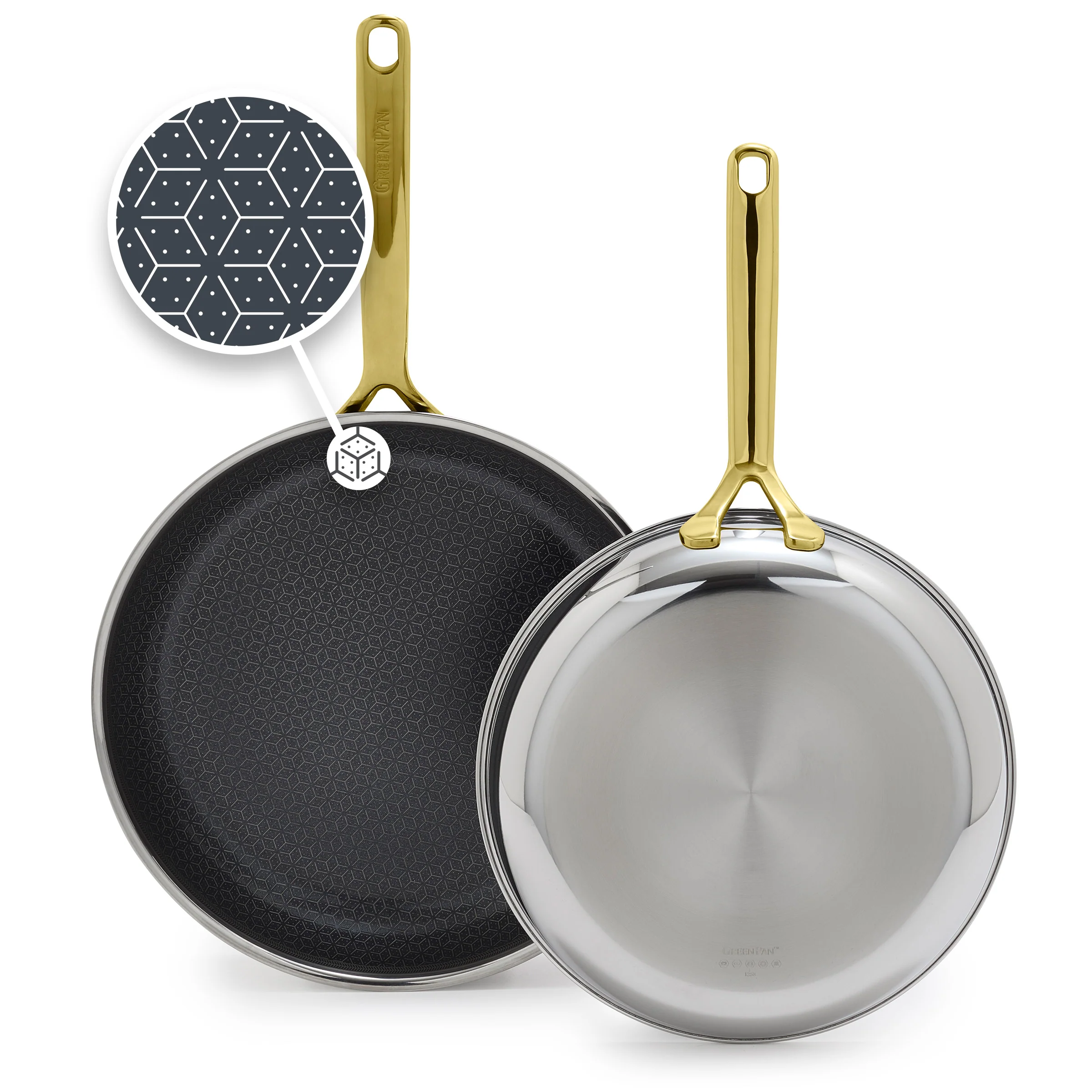 Spectra Gold Thermobond Hybrid Ceramic Nonstick 10" and 12" Frypan Set - Image 15