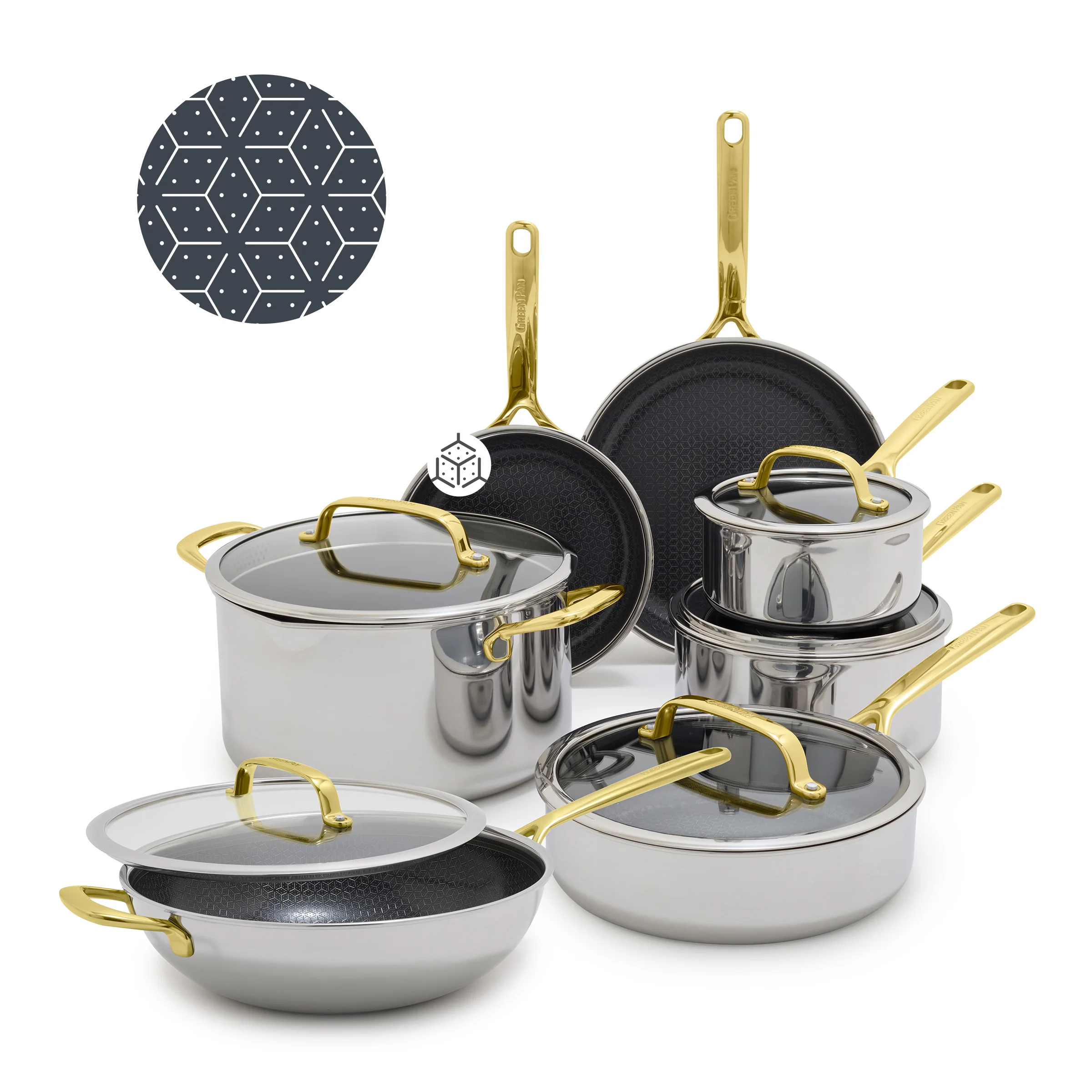 Spectra Gold Thermobond Hybrid Ceramic Nonstick 12-Piece Cookware Set - Image 19