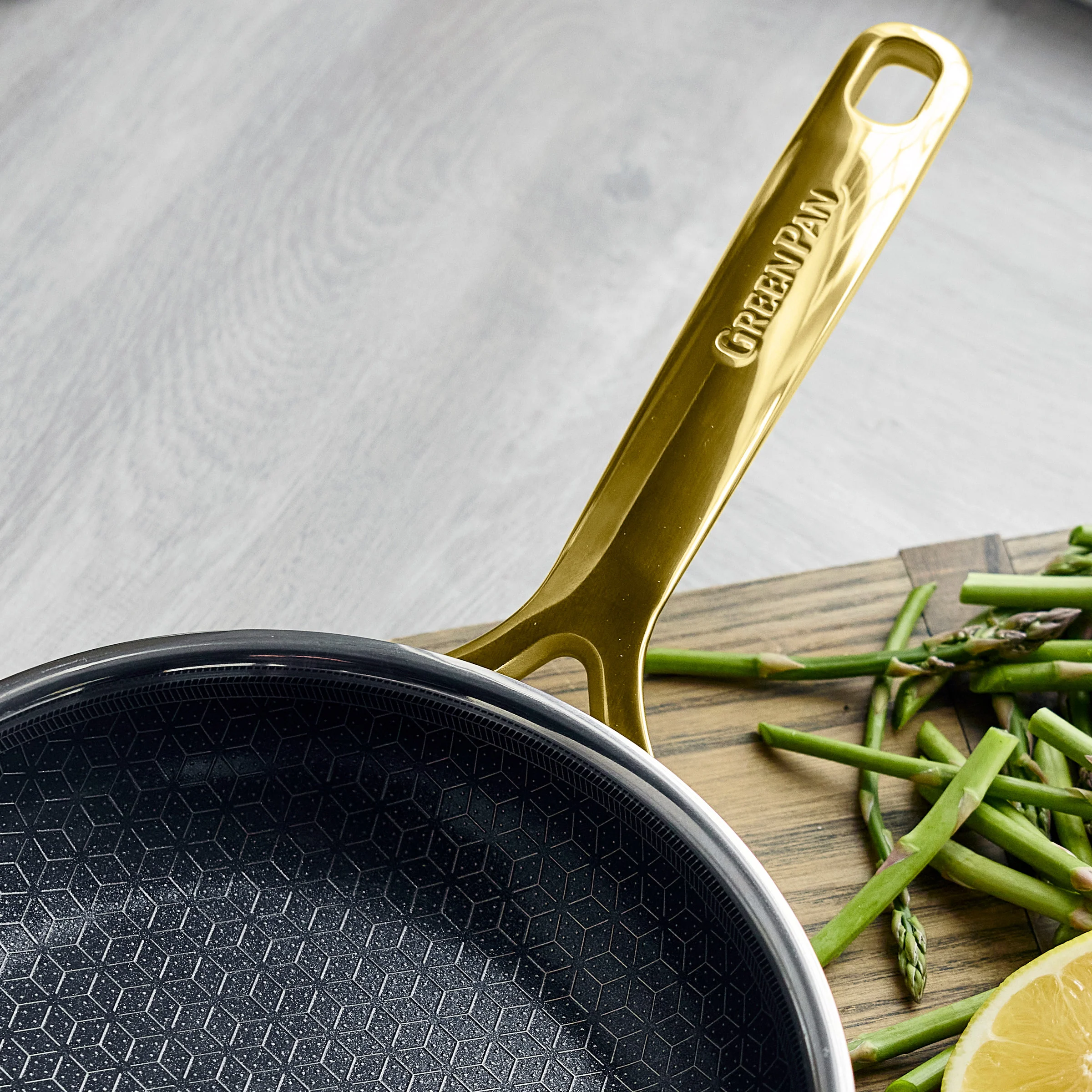 Spectra Gold Thermobond Hybrid Ceramic Nonstick 8", 10" and 12" Frypan Set - Image 10