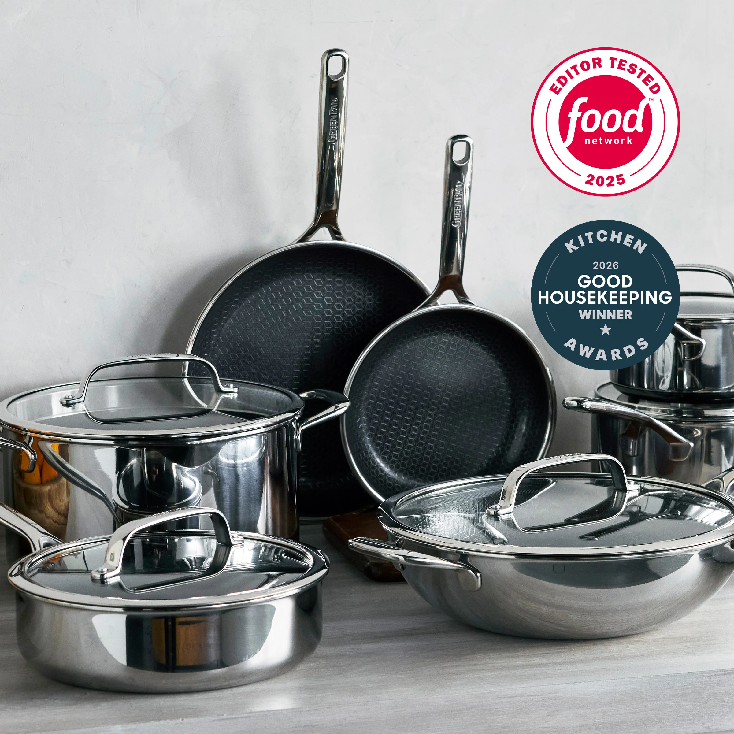 Spectra Thermobond Hybrid Ceramic Nonstick 12-Piece Cookware Set - Image 2