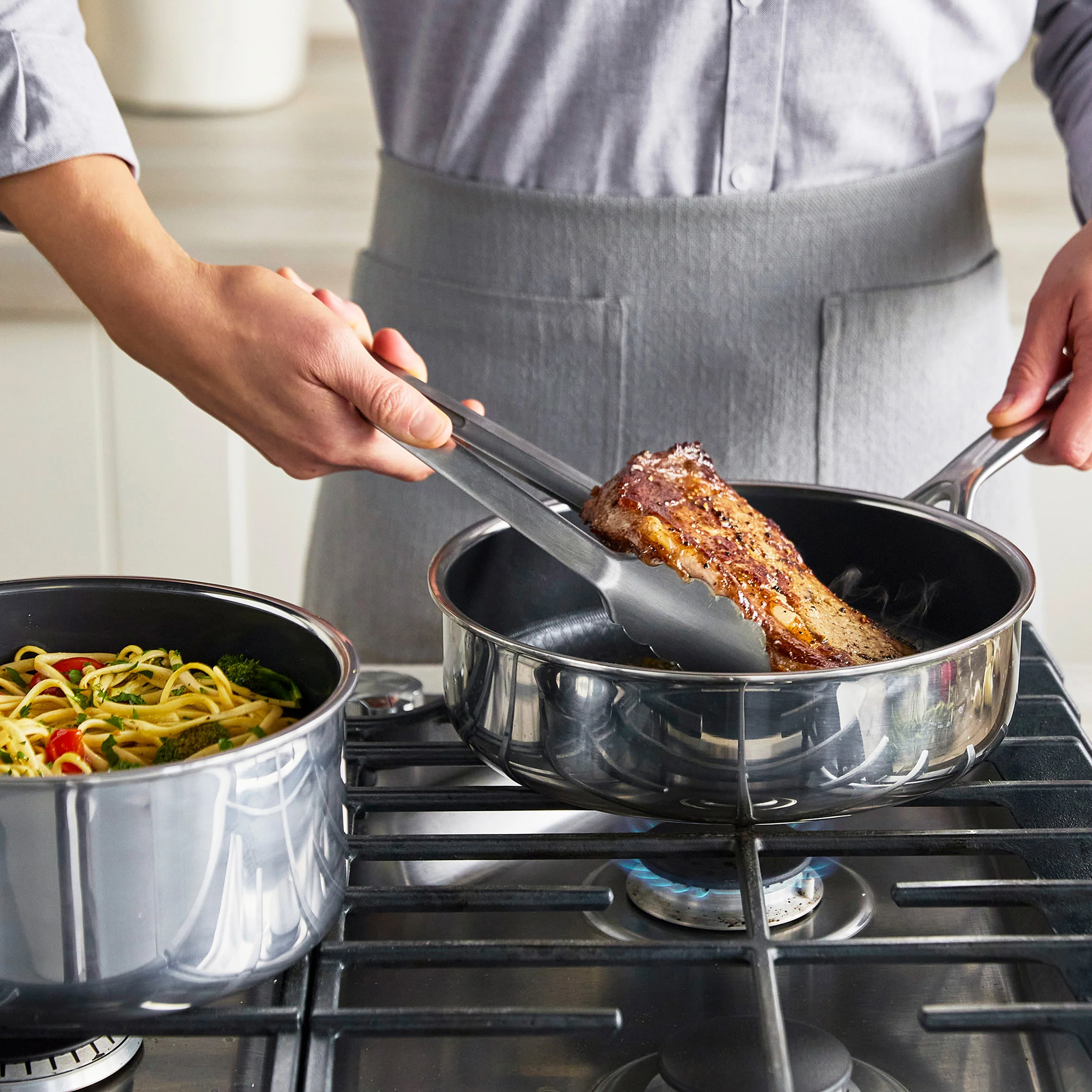 Spectra Thermobond Hybrid Ceramic Nonstick 12-Piece Cookware Set - Image 7