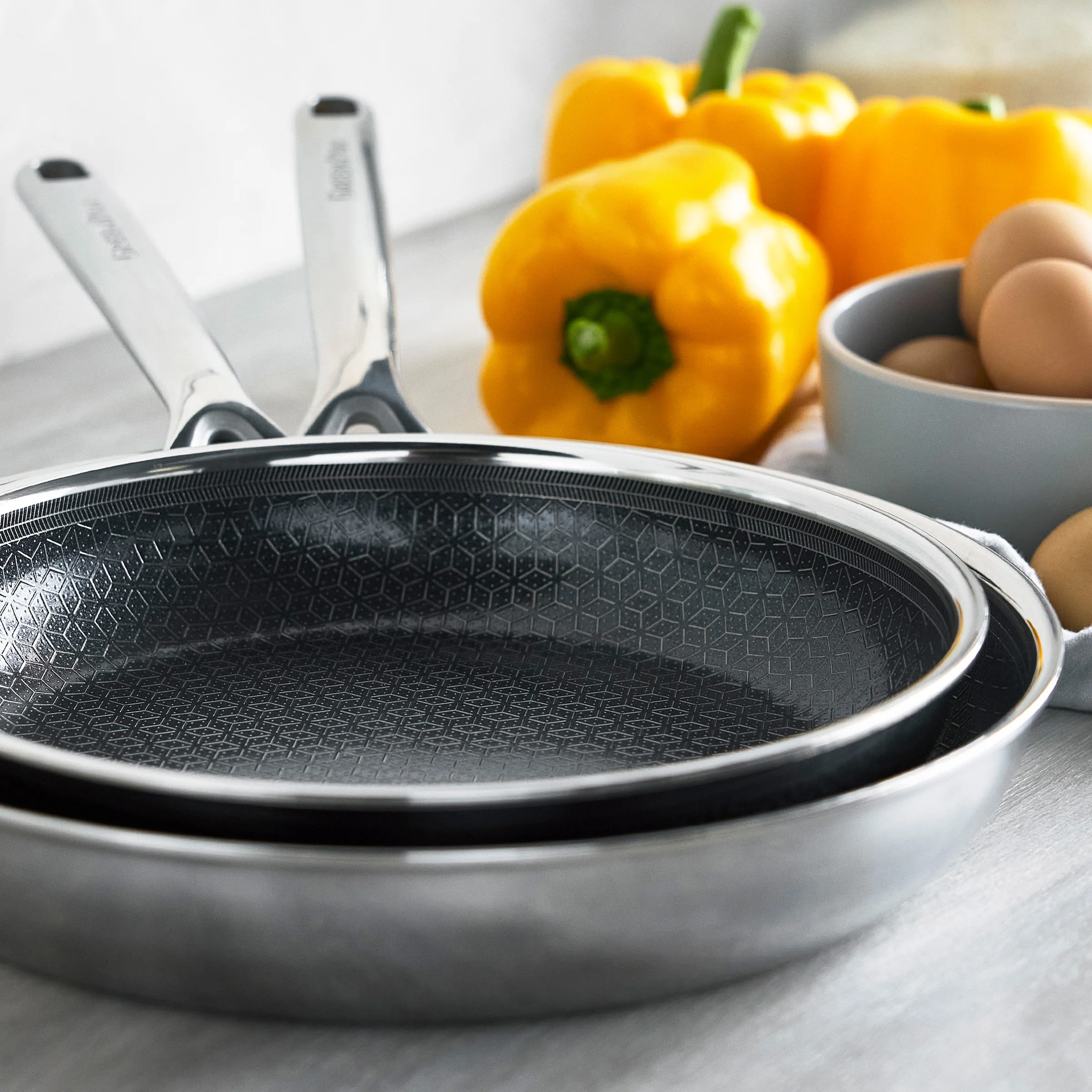 Spectra Thermobond Hybrid Ceramic Nonstick 8", 10" and 12" Frypan Set - Image 7