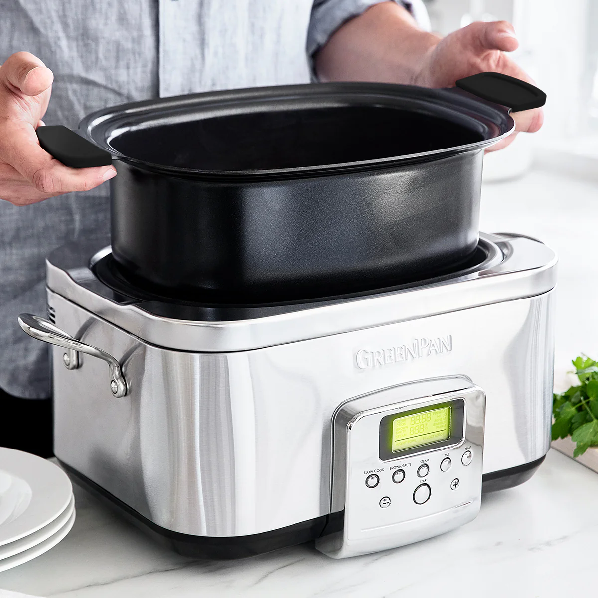 Elite 6-Quart Slow Cooker | Premiere Stainless Steel - Image 5