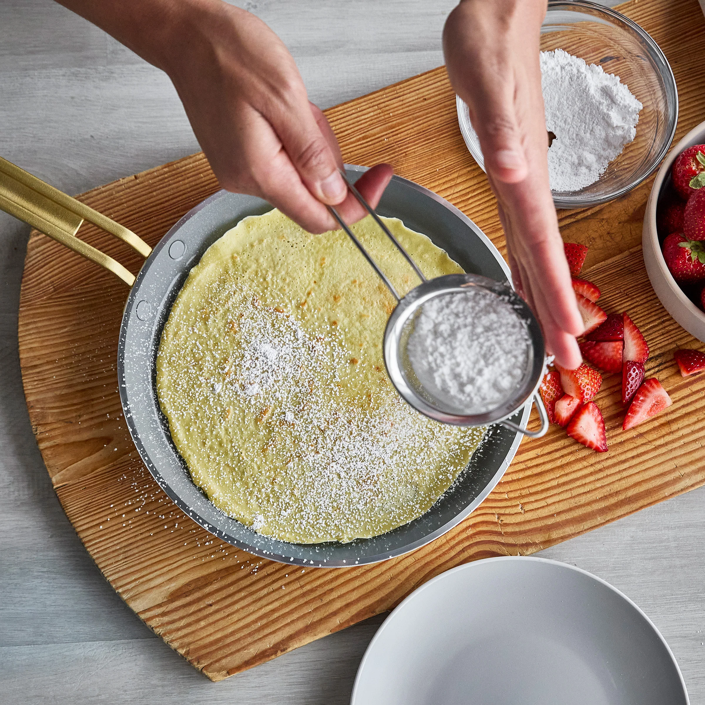 Stanley Tucci™ Ceramic Nonstick 10" Crepe and Omelette Pan | Roma Gold - Image 11