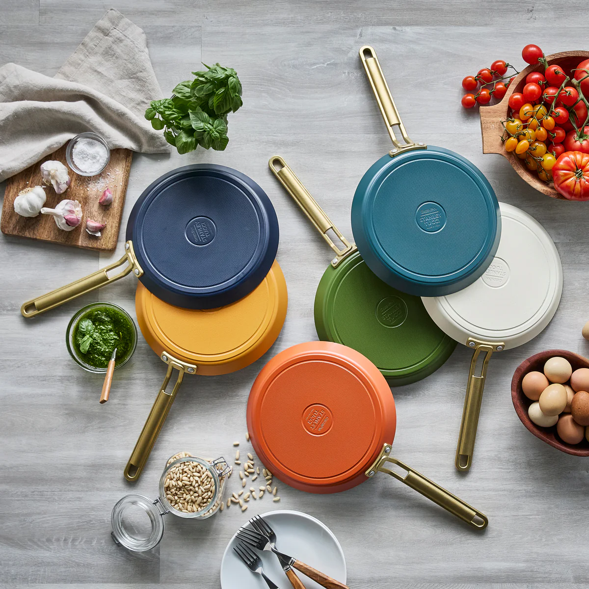 Stanley Tucci™ Ceramic Nonstick 10" Crepe and Omelette Pan | Roma Gold - Image 17