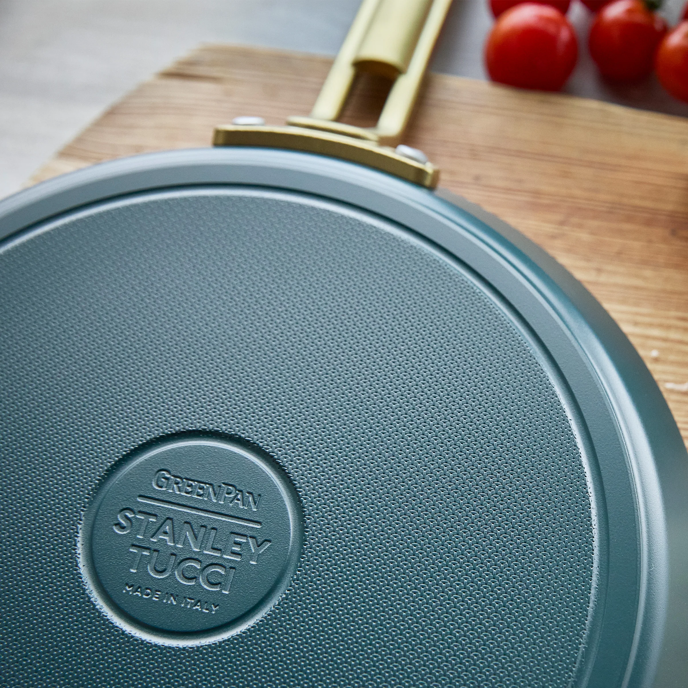 Stanley Tucci™ Ceramic Nonstick 10" Crepe and Omelette Pan | Venetian Teal - Image 7