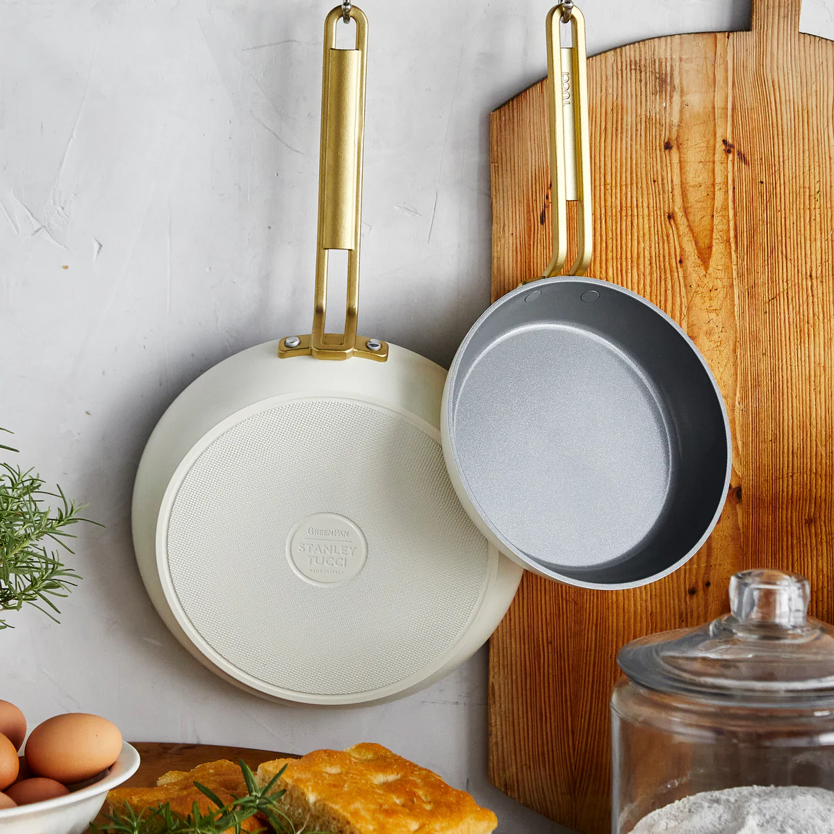 Stanley Tucci™ Ceramic Nonstick 11-Piece Cookware Set | Carrara White - Image 7