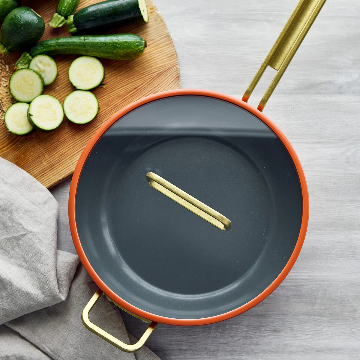 Stanley Tucci™ Ceramic Nonstick 4.5-Quart Stanley Pan Jr. | Amalfi Sunset - Image 6