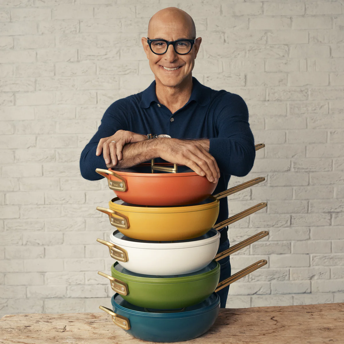 Stanley Tucci™ Ceramic Nonstick 4.5-Quart Stanley Pan Jr. | Venetian Teal - Image 2