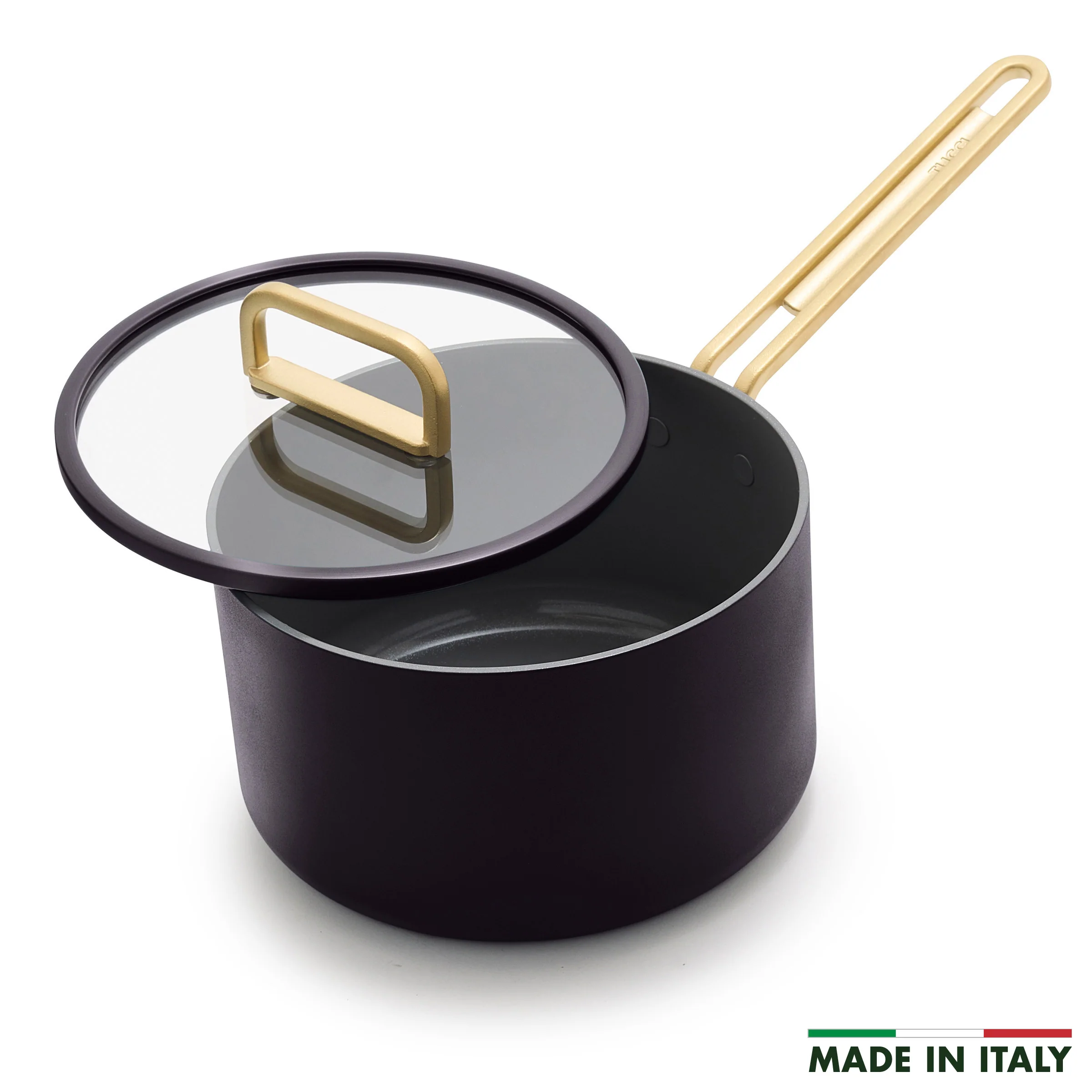 Stanley Tucciâ„¢ Ceramic Nonstick 4-Quart Saucepan with Lid | Calabrian Fig