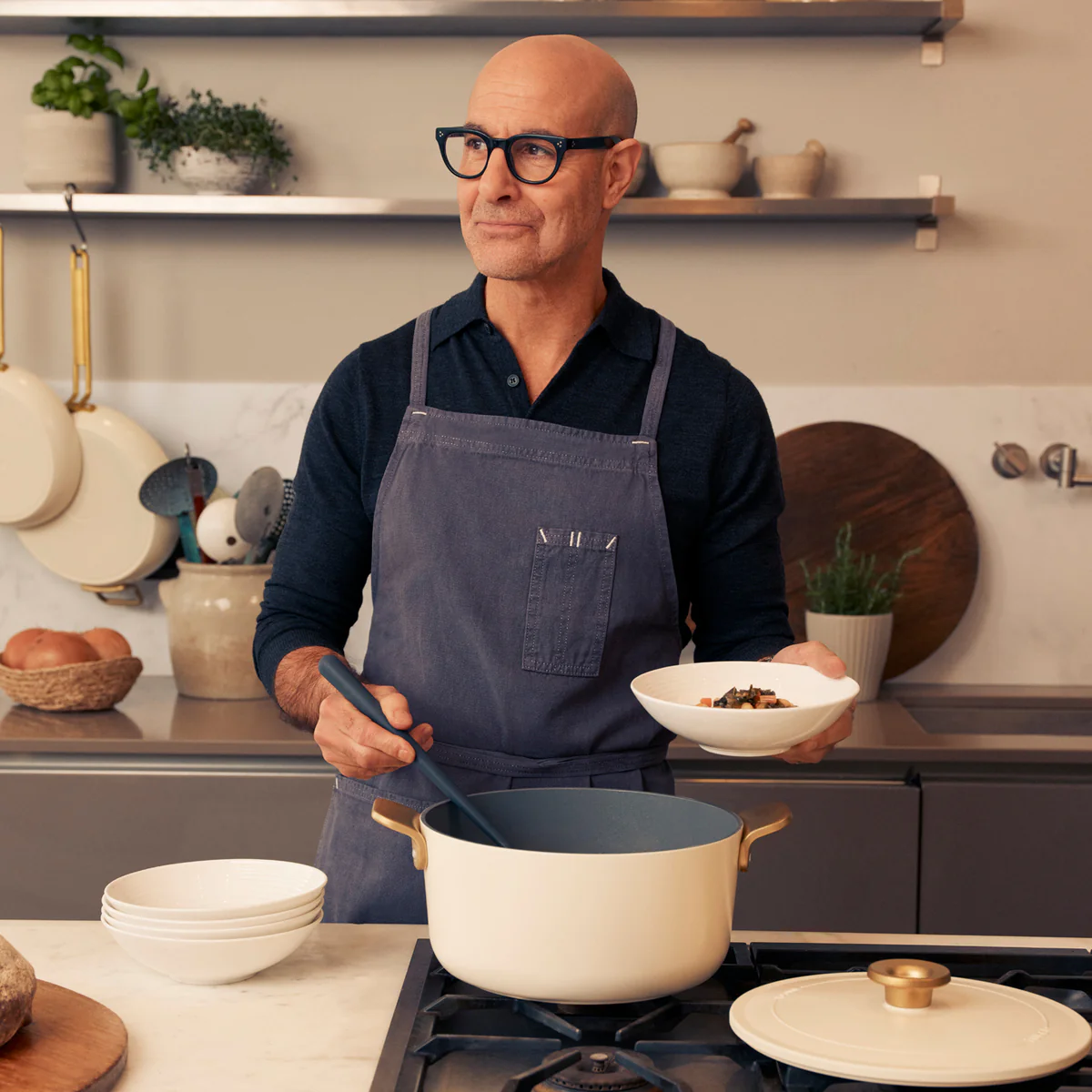 Stanley Tucciâ„¢ Ceramic Nonstick 6.5-Quart Dutch Oven | Carrara White - Image 11
