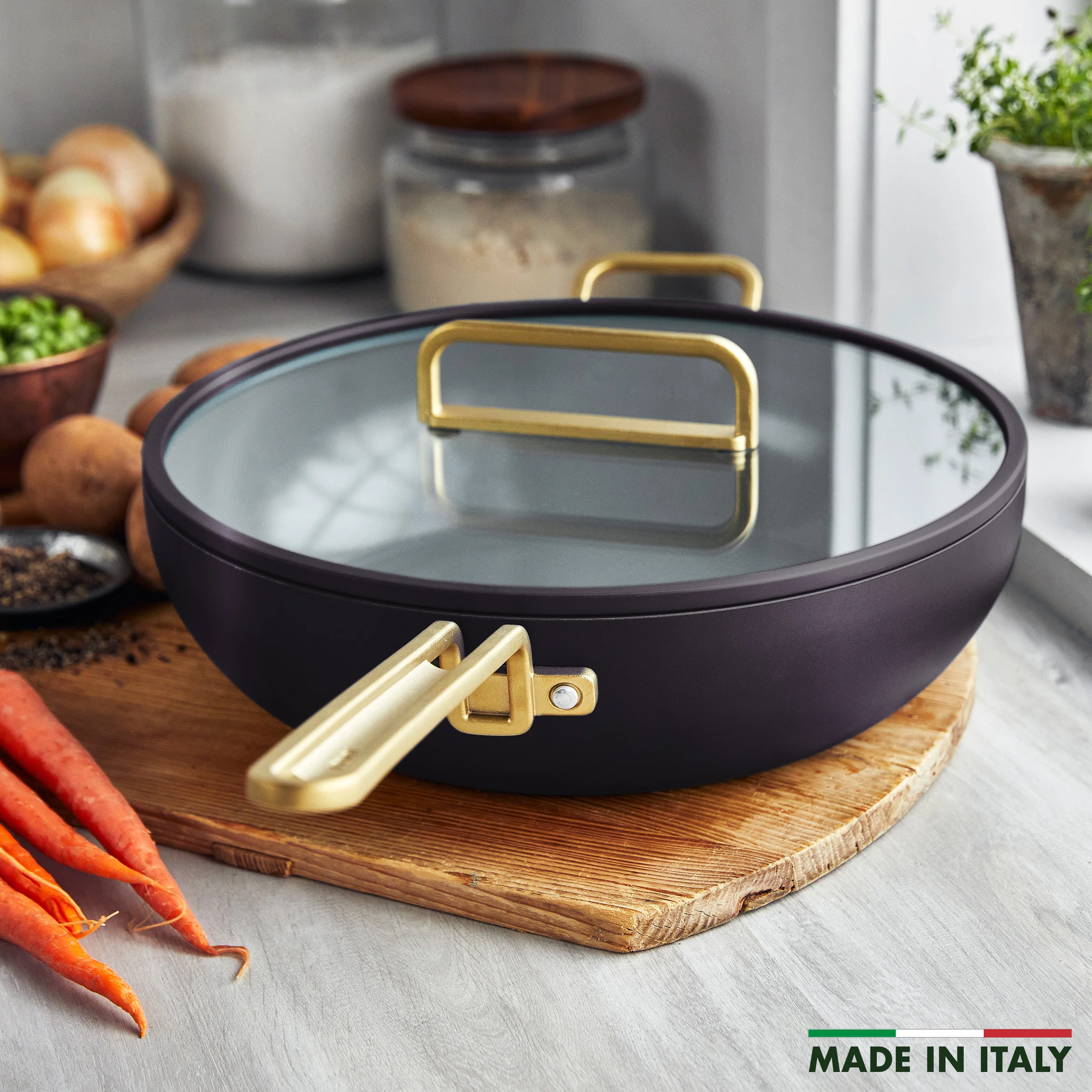 Stanley Tucci™ Ceramic Nonstick 6.5-Quart Essential Stanley Pan | Calabrian Fig - Image 2