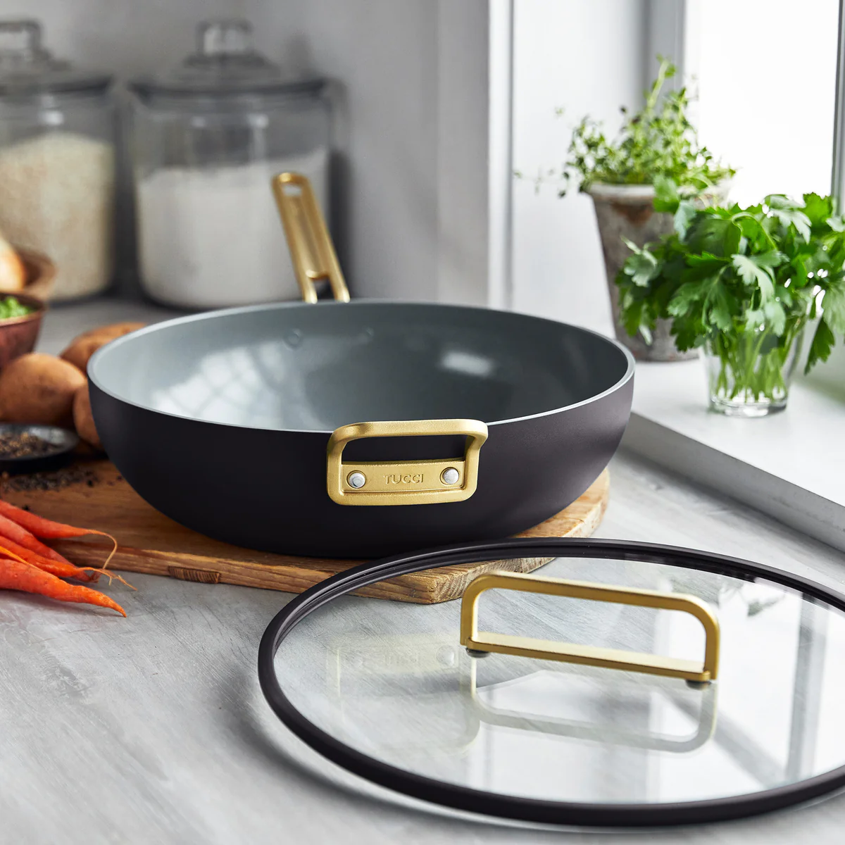 Stanley Tucci™ Ceramic Nonstick 6.5-Quart Essential Stanley Pan | Calabrian Fig - Image 7