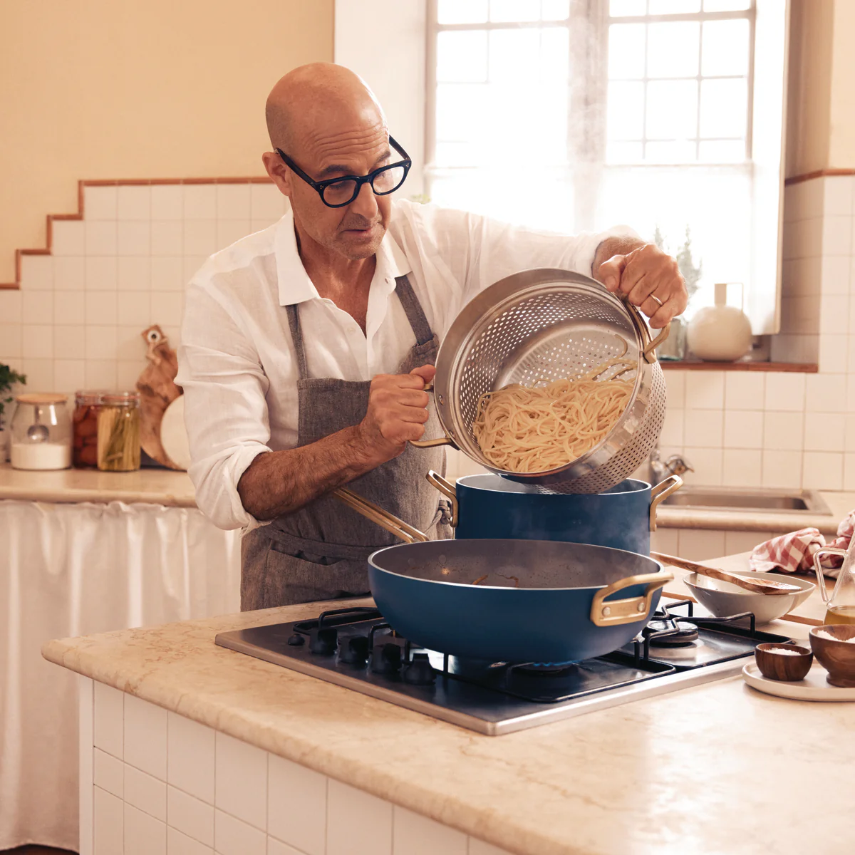 Stanley Tucci™ Ceramic Nonstick 2-Quart Saucepan with Lid | Marino Blue - Image 9