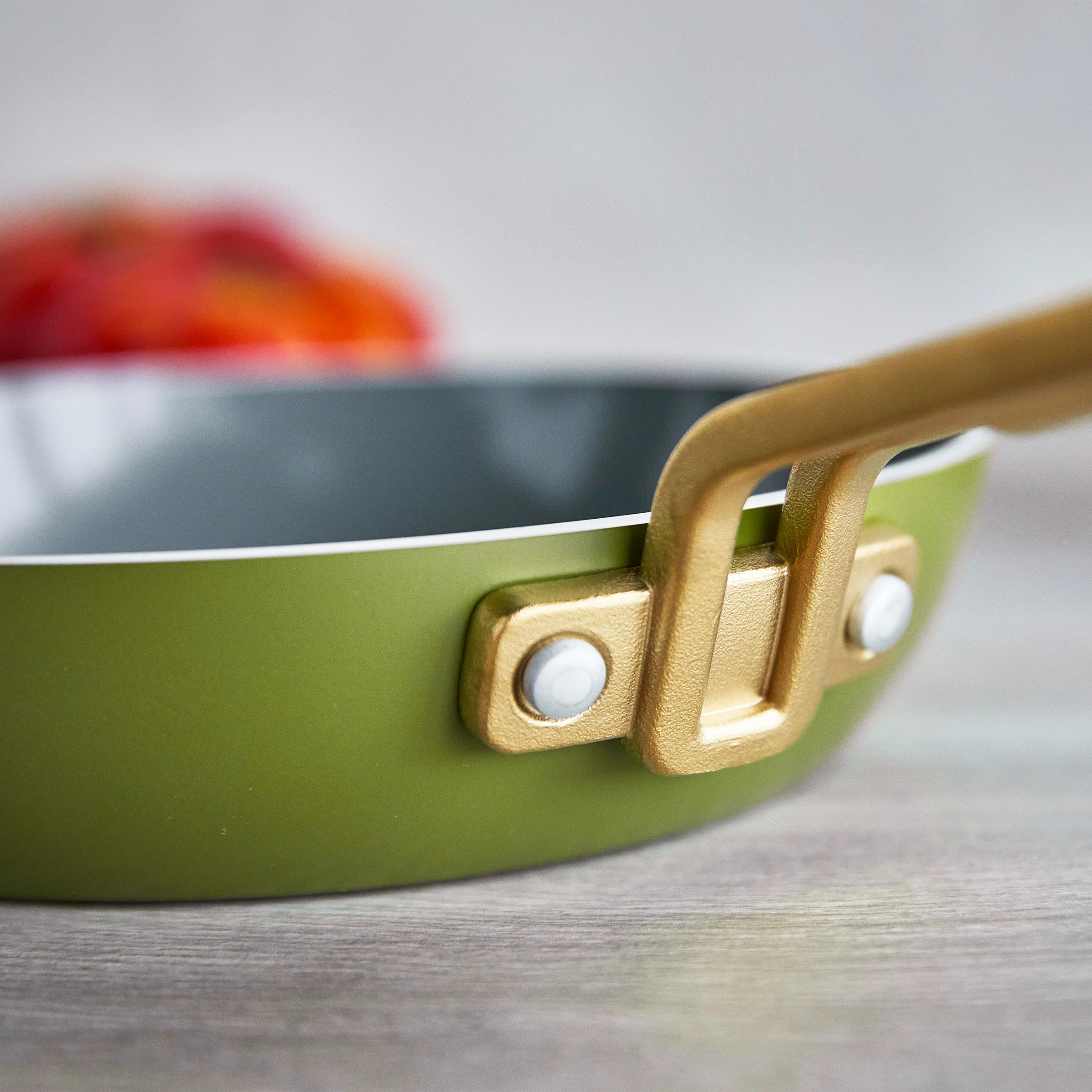 Stanley Tucci™ Ceramic Nonstick 8", 10" and 12" Frypan Set | Tuscan Olive - Image 7
