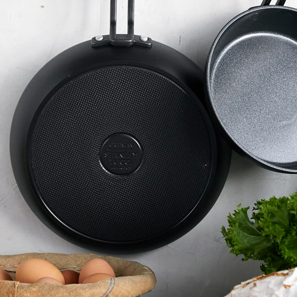 Stanley Tucci™ Ceramic Nonstick 8" and 10" Frypan Set | Milano Black - Image 5