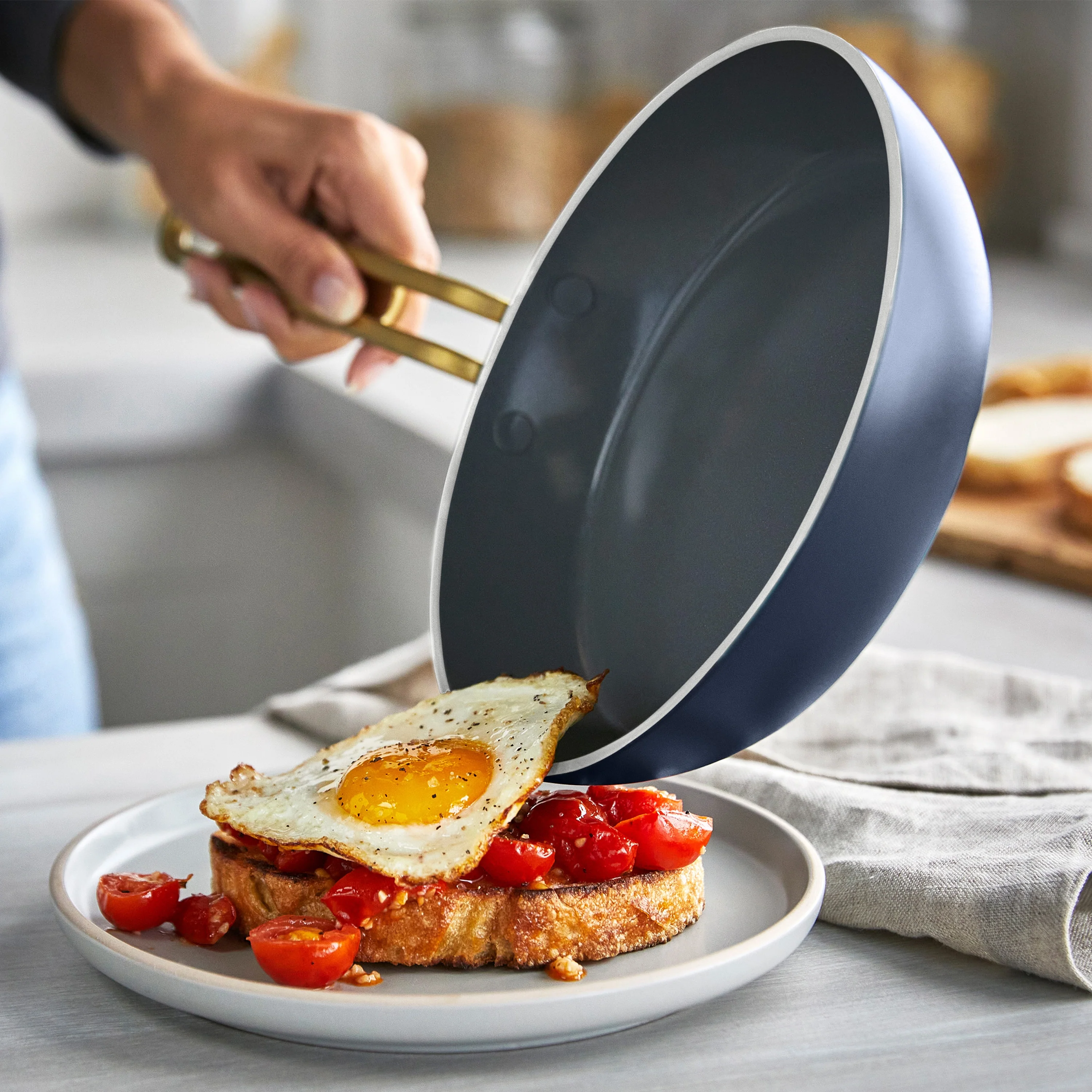 Stanley Tucci™ Ceramic Nonstick 8" Frypan | Marino Blue - Image 4