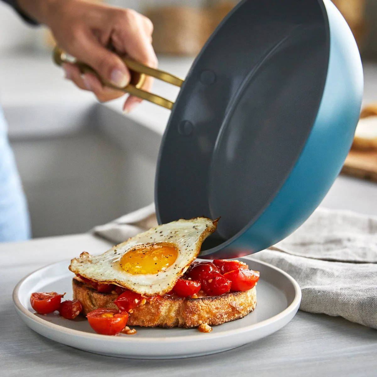 Stanley Tucci™ Ceramic Nonstick 8" Frypan | Venetian Teal - Image 6