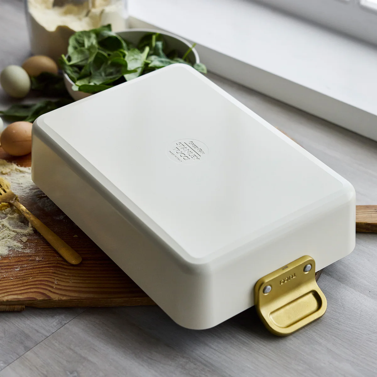Stanley Tucci™ Ceramic Nonstick Lasagna Pan | Carrara White - Image 10