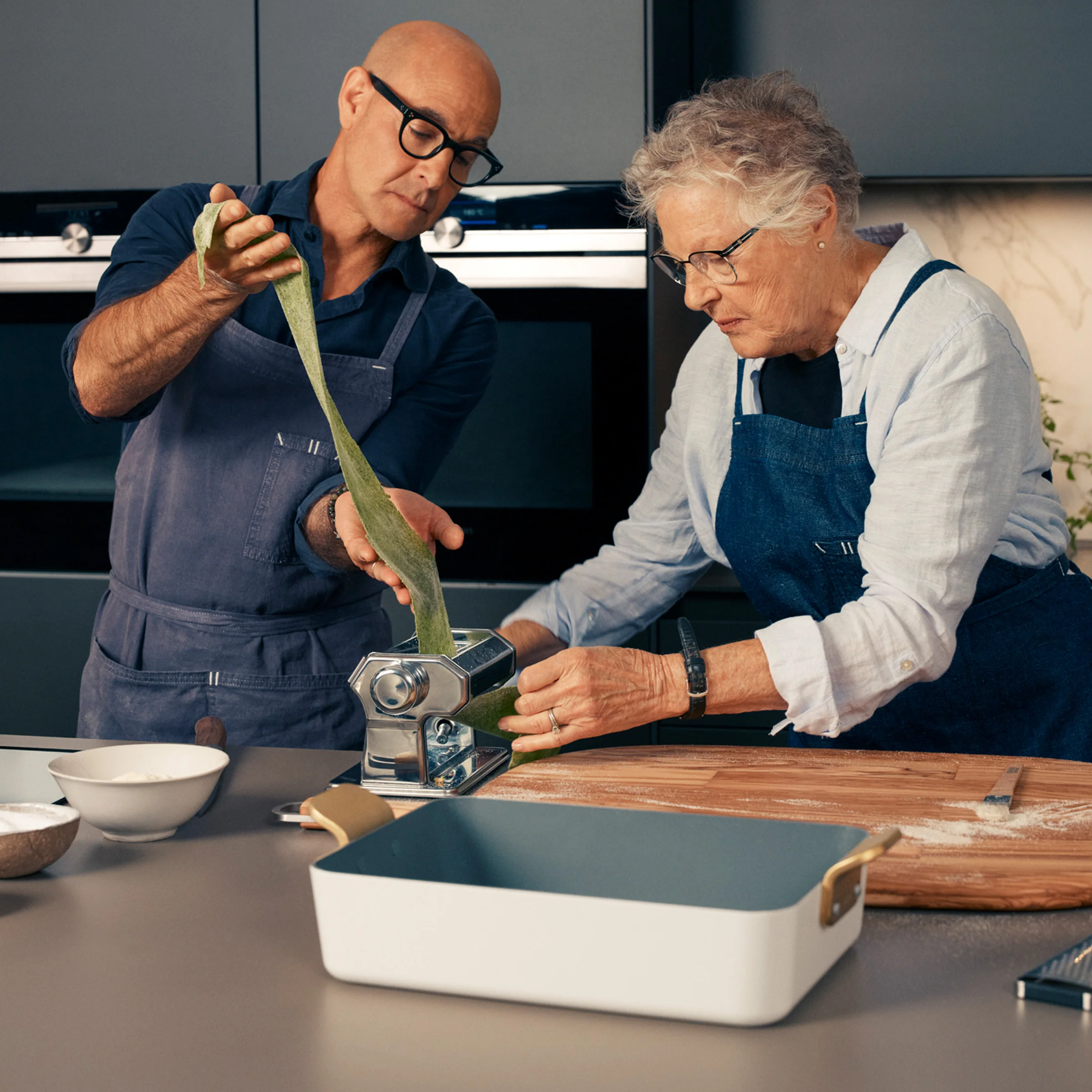 Stanley Tucci™ Ceramic Nonstick Lasagna Pan | Marino Blue - Image 10